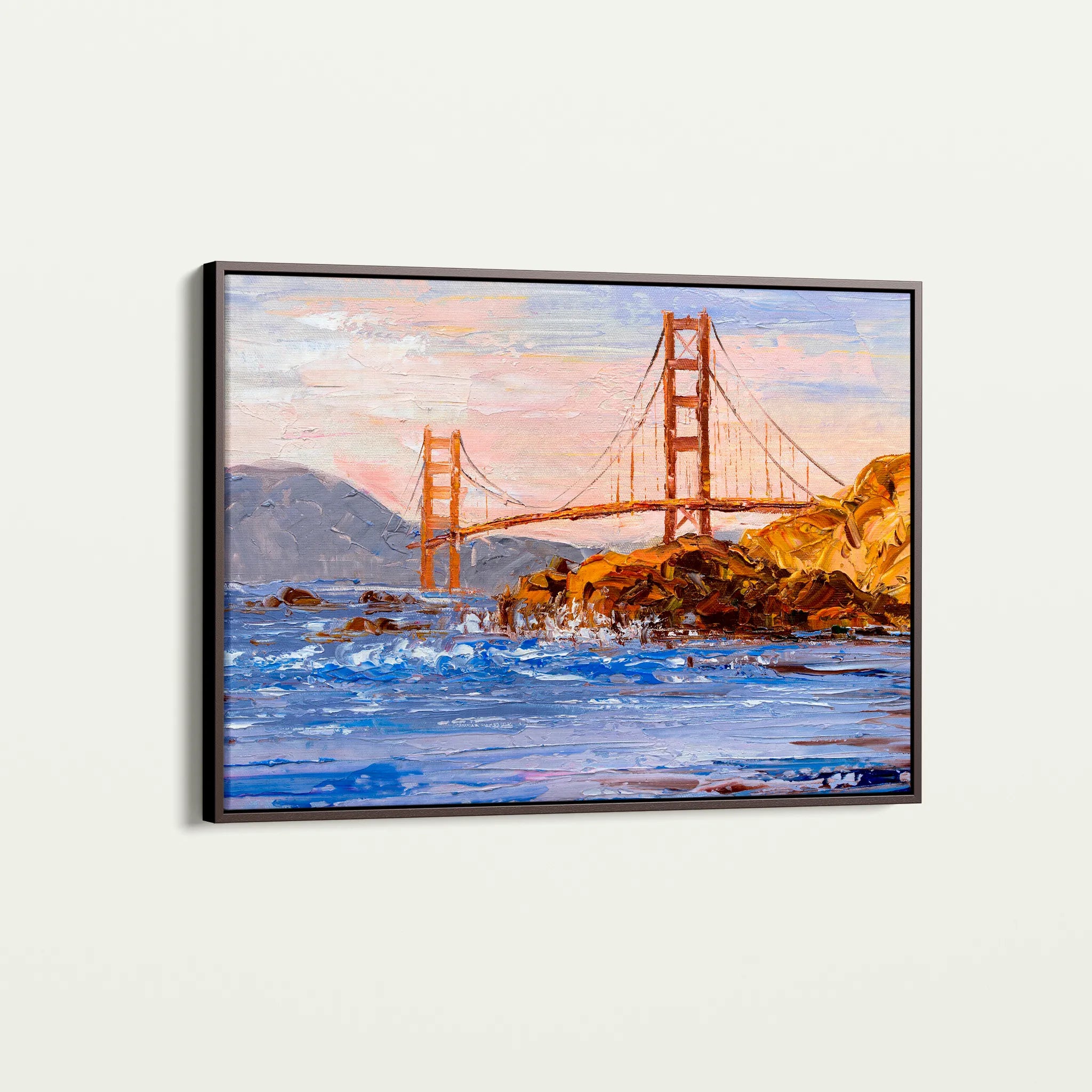 Landscape 035 Canvas Art 18" x 24" / 45 x 60 cm / Black