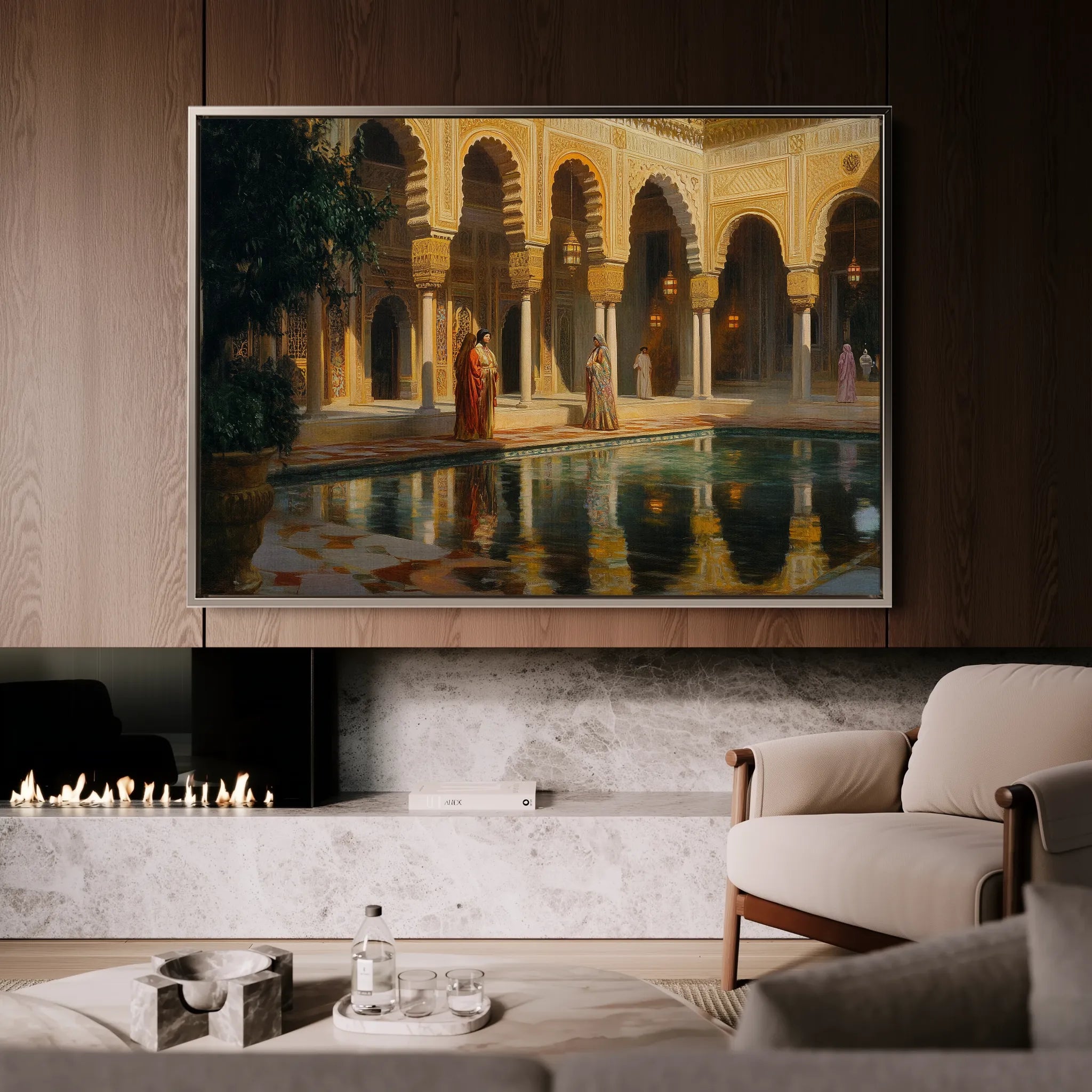 Orientalist 035 Canvas Art 18" x 24" / 45 x 60 cm / Black