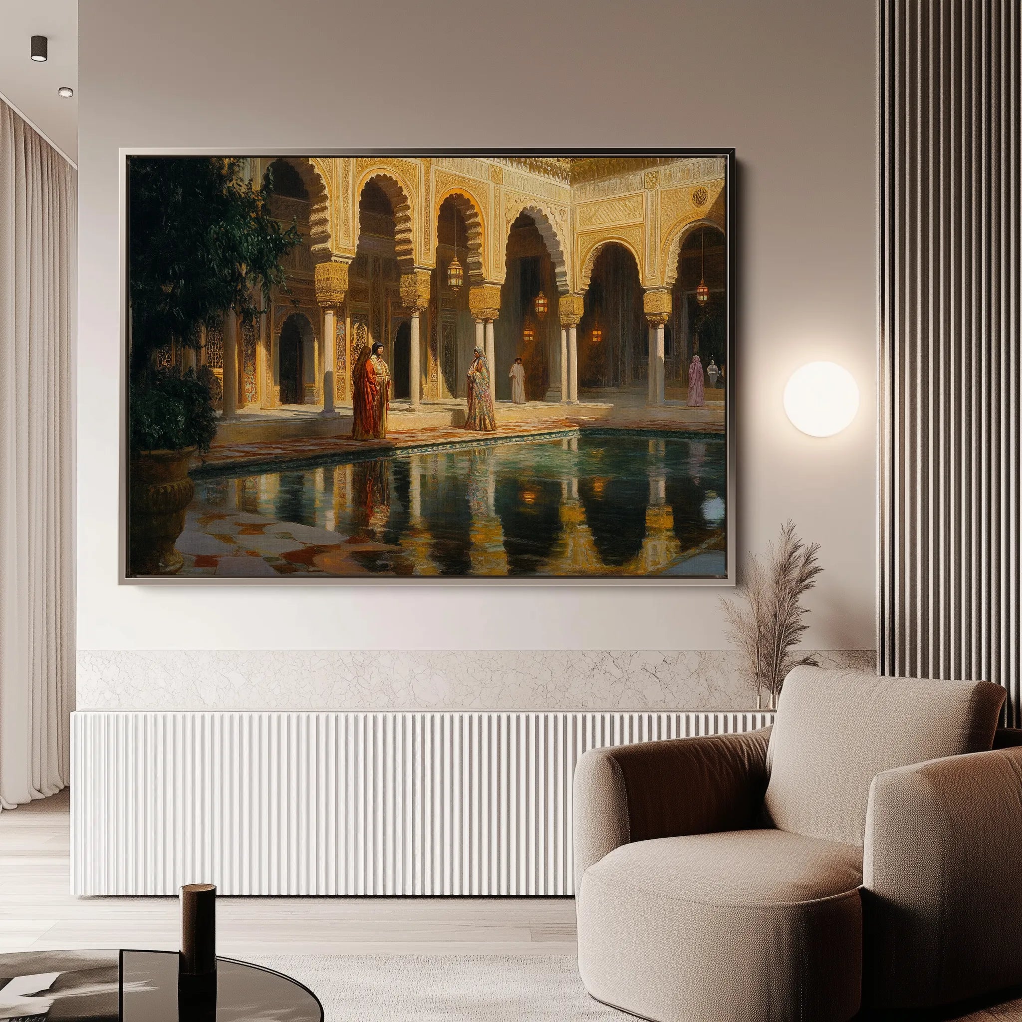 Orientalist 035 Canvas Art 18" x 24" / 45 x 60 cm / Black