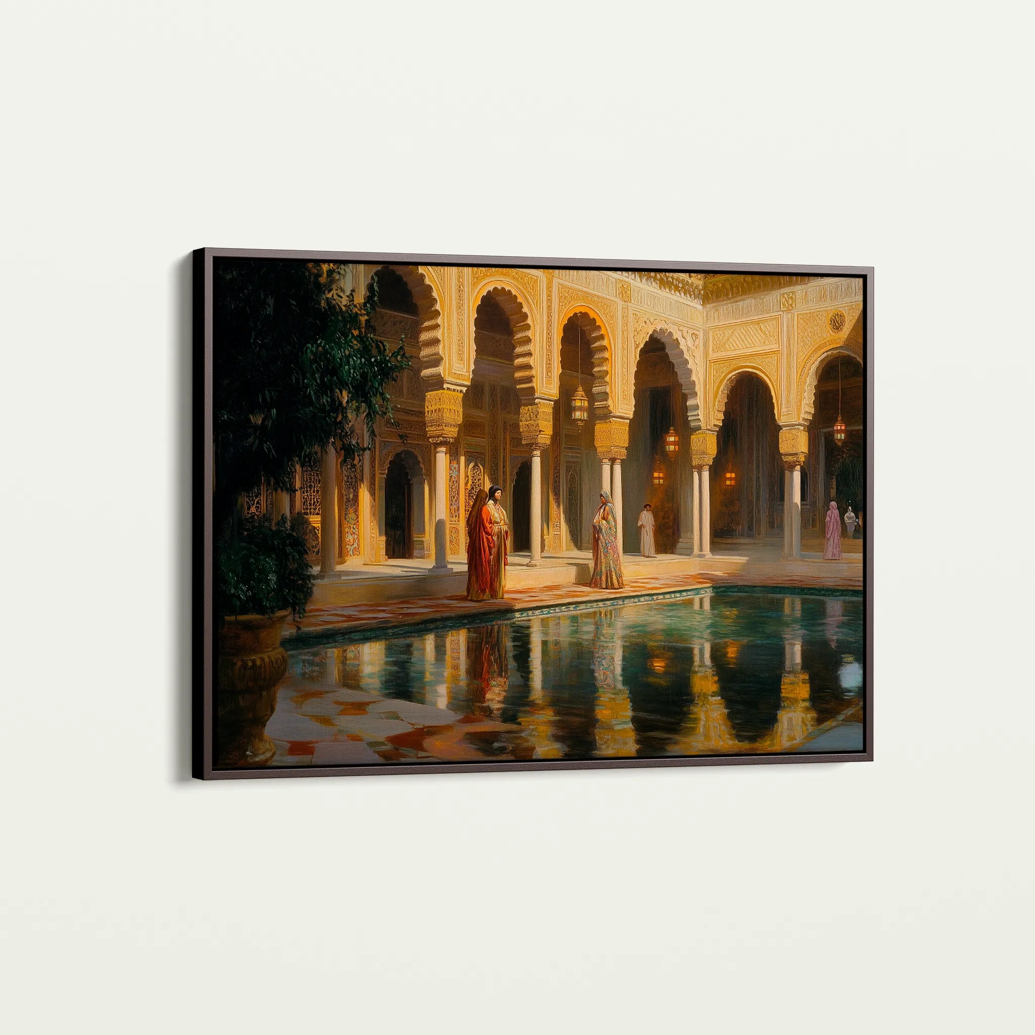 Orientalist 035 Canvas Art 18" x 24" / 45 x 60 cm / Black
