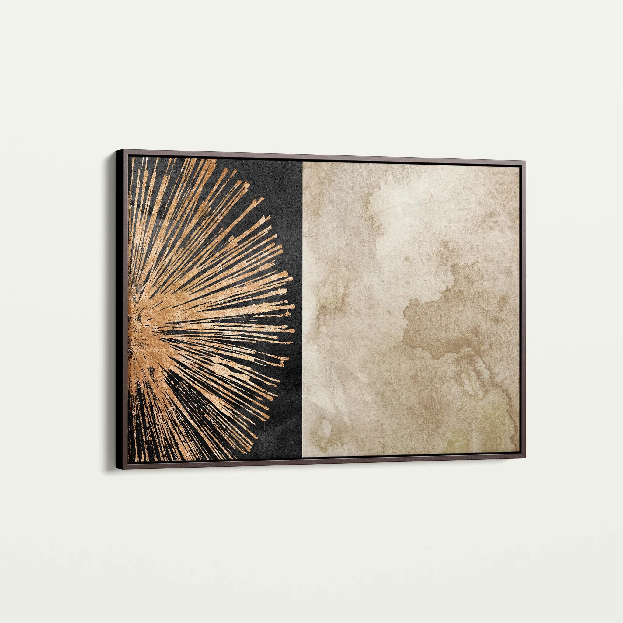 Abstract 036 Canvas Art 18" x 24" / 45 x 60 cm / Black