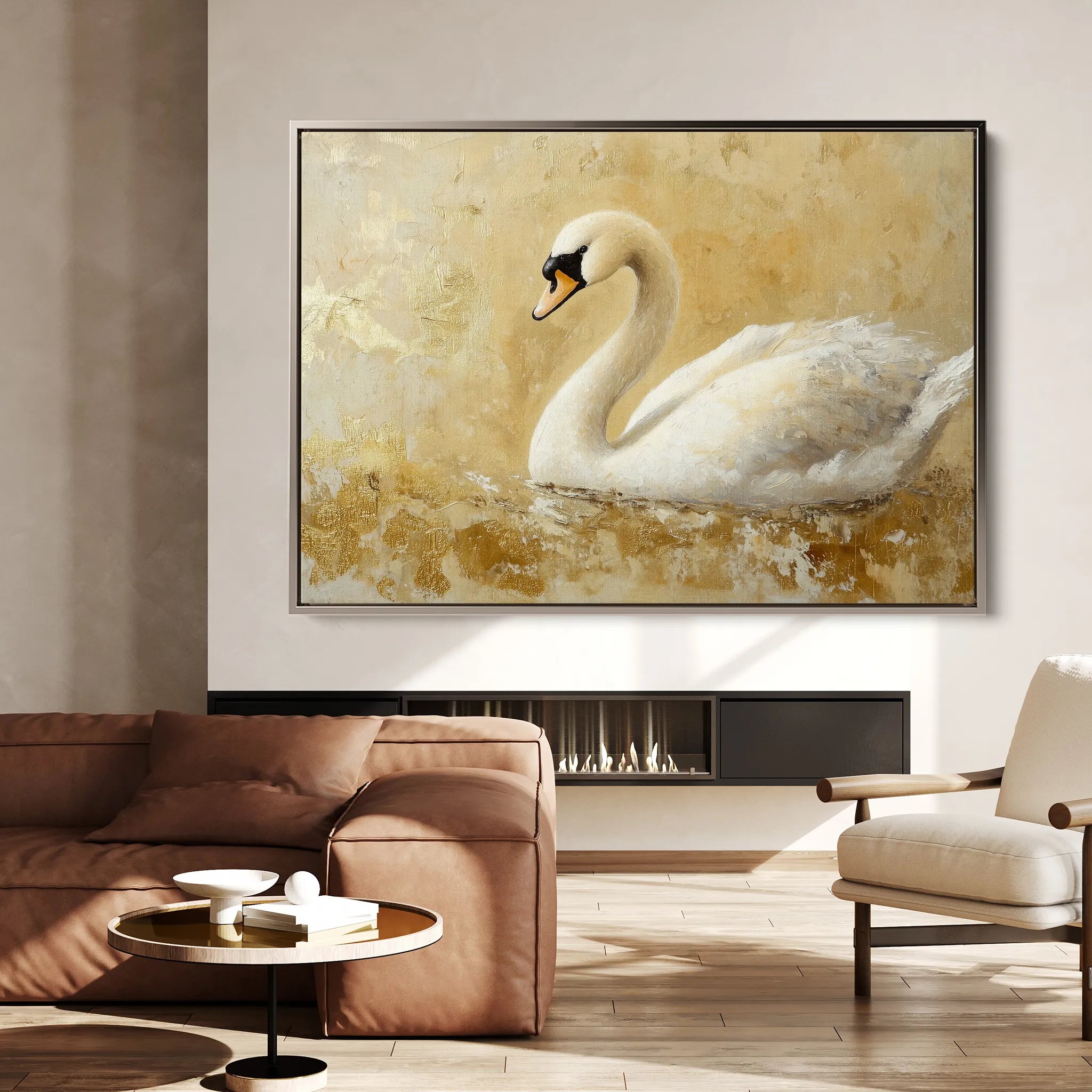 Animals 036 Canvas Art 18" x 24" / 45 x 60 cm / Black