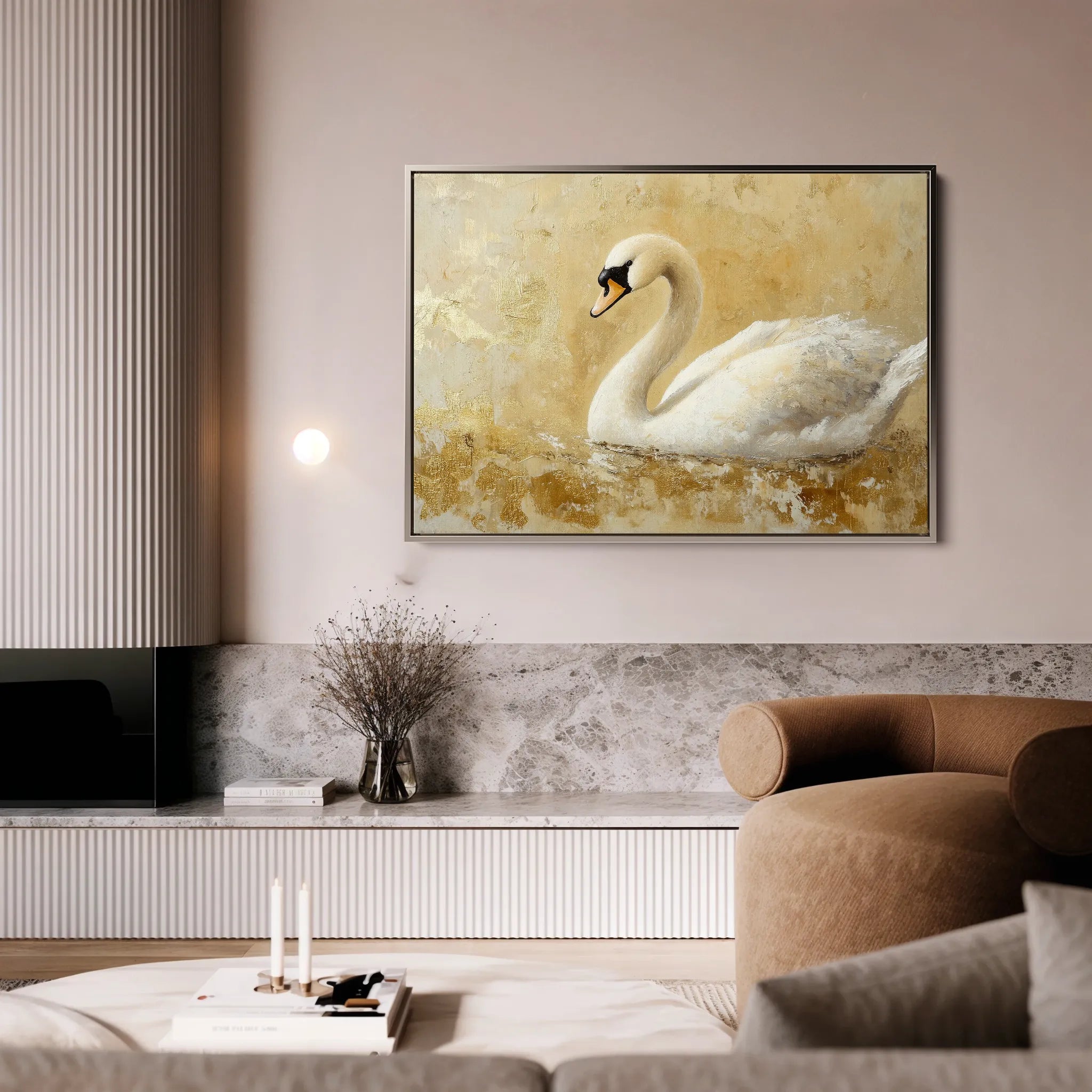 Animals 036 Canvas Art 18" x 24" / 45 x 60 cm / Black