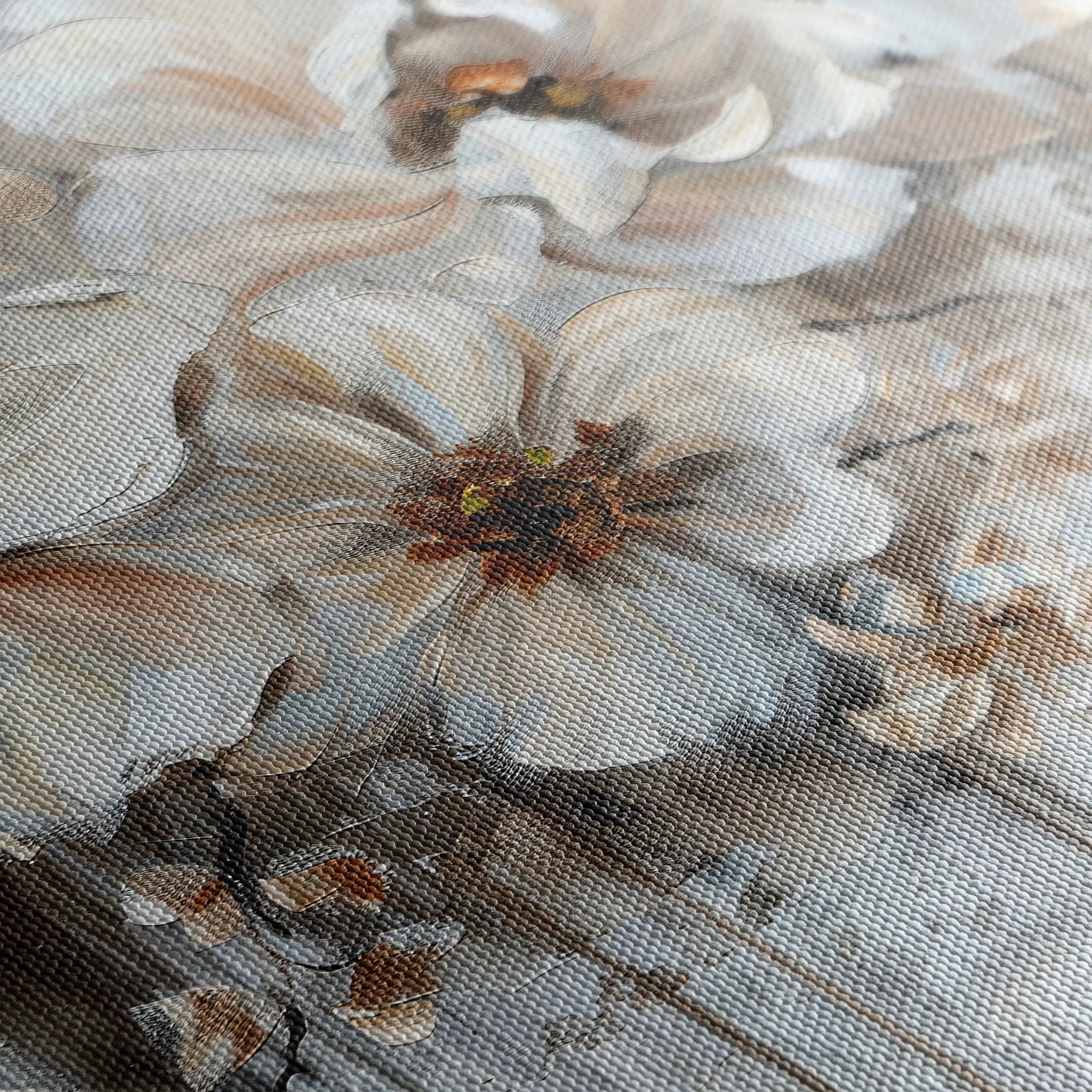 Floral 036 Canvas Art 18" x 24" / 45 x 60 cm / Black