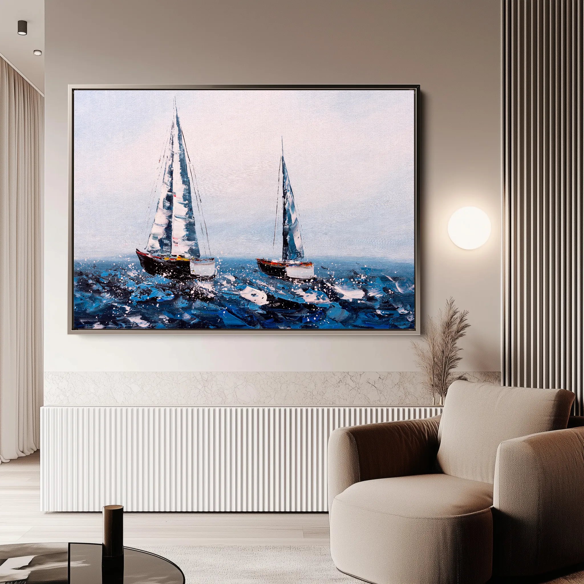 Landscape 036 Canvas Art 18" x 24" / 45 x 60 cm / Black