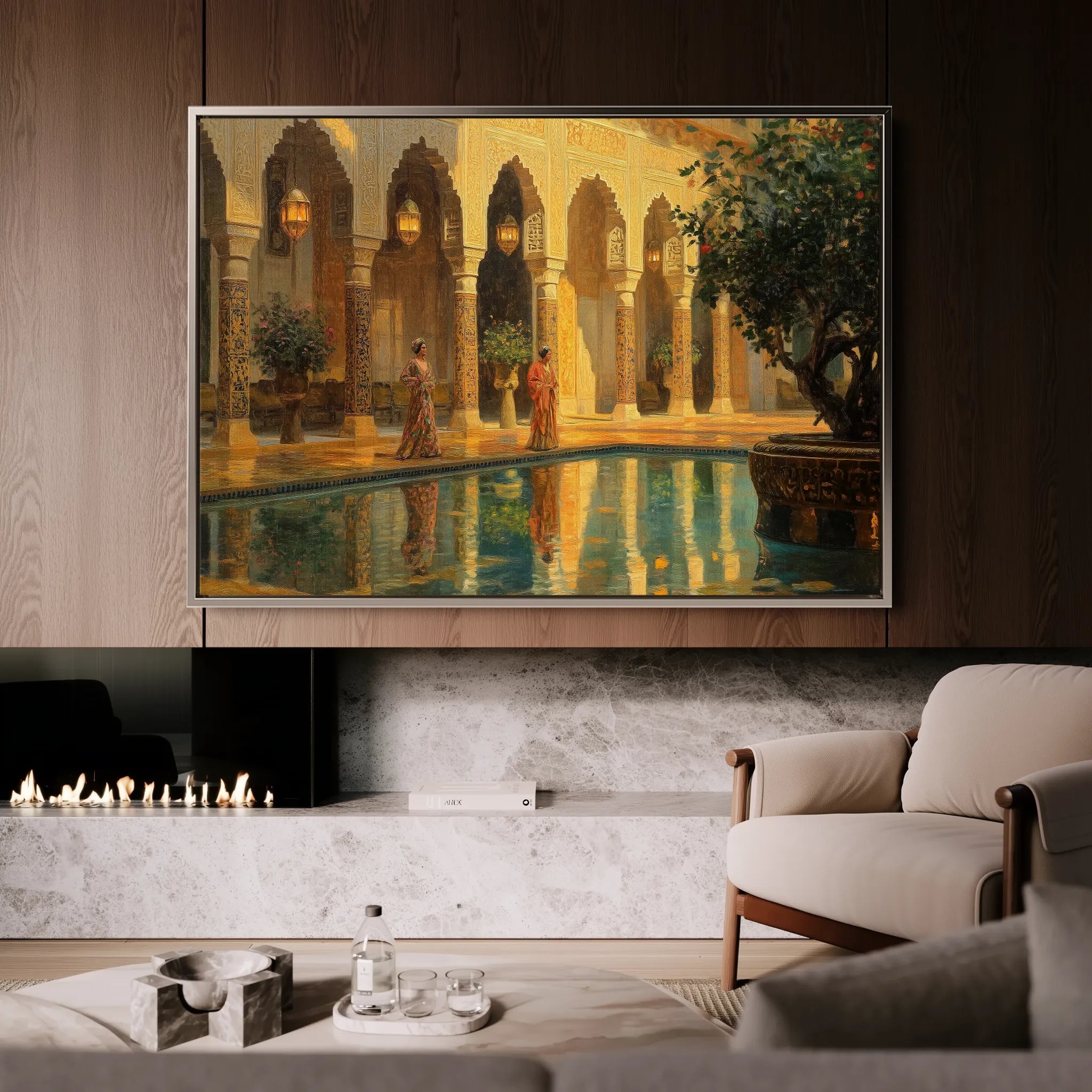 Orientalist 036 Canvas Art 18" x 24" / 45 x 60 cm / Black