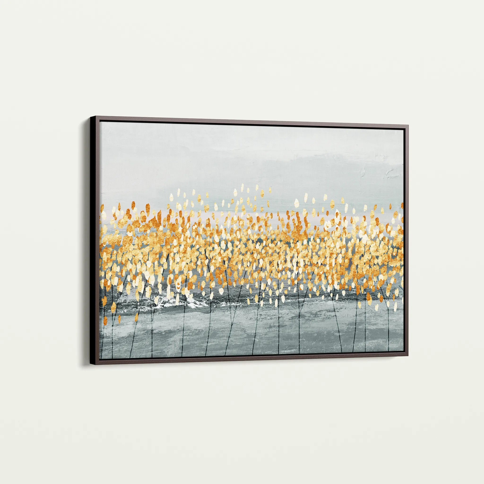 Abstract 037 Canvas Art 18" x 24" / 45 x 60 cm / Black