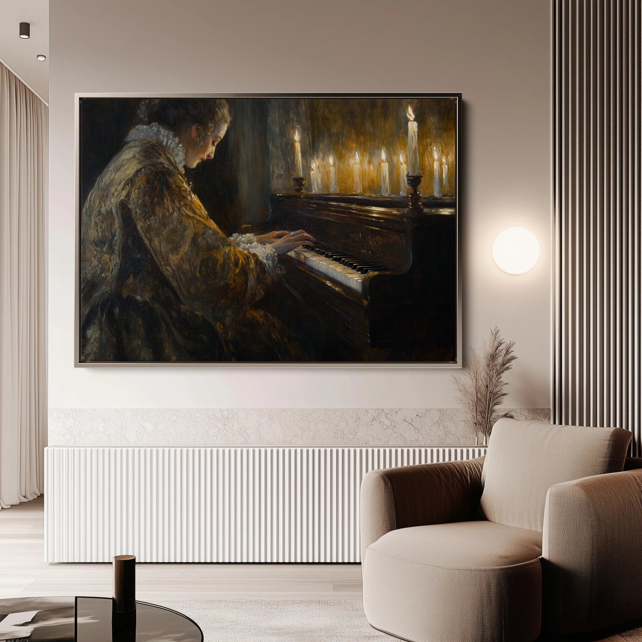 Classic 037 Canvas Art 18" x 24" / 45 x 60 cm / Black