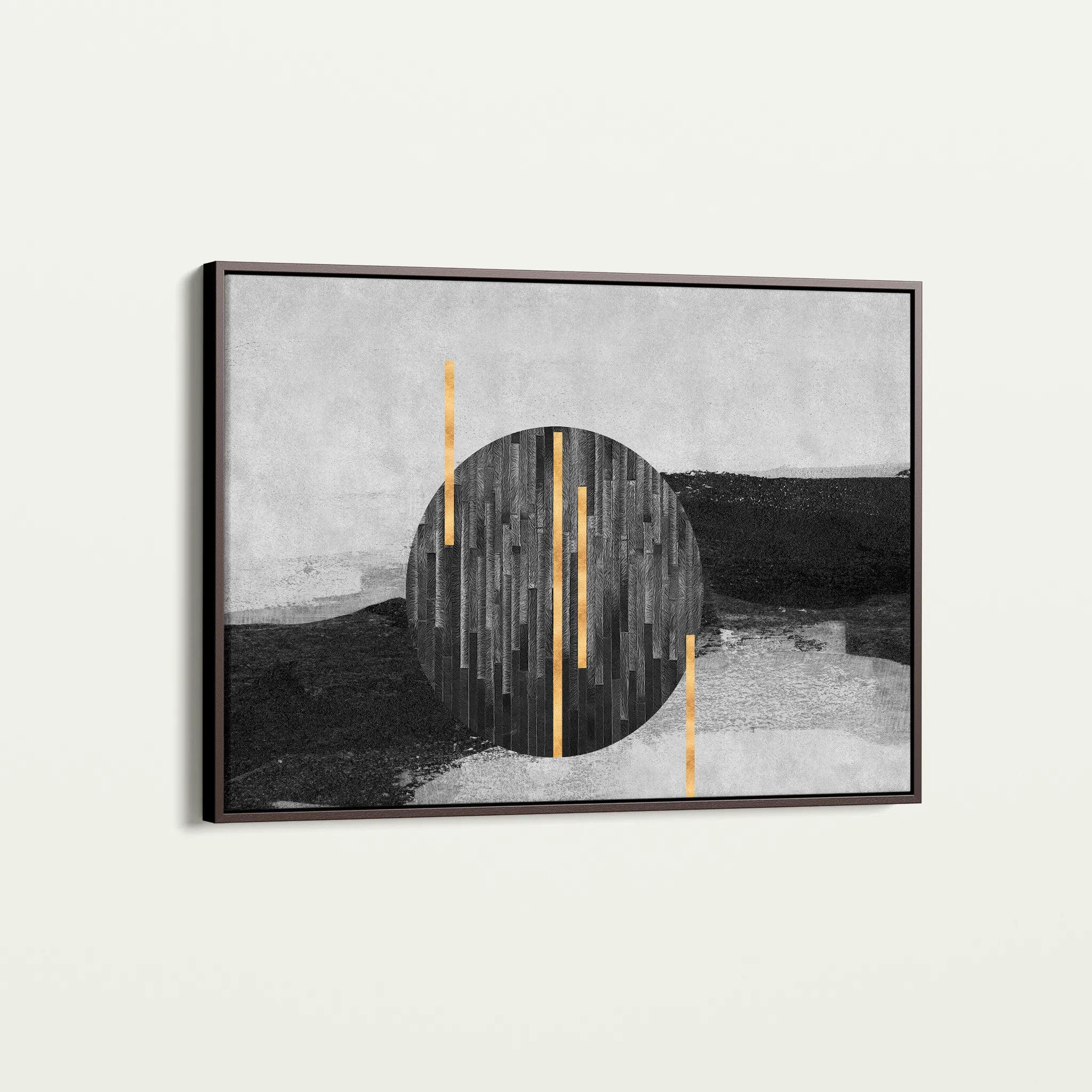 Abstract 038 Canvas Art 18" x 24" / 45 x 60 cm / Black