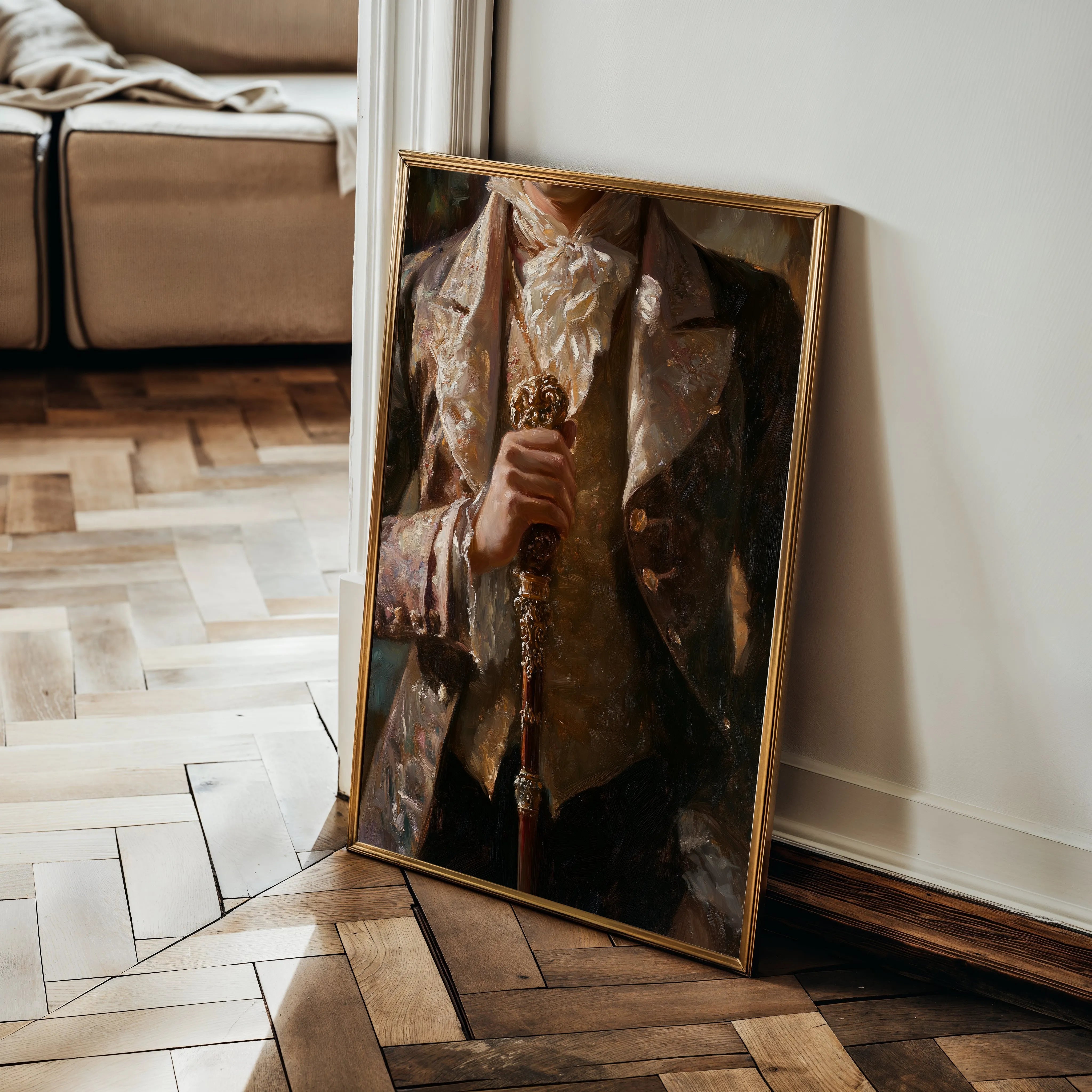 Classic 038 Canvas Art 18" x 24" / 45 x 60 cm / Black