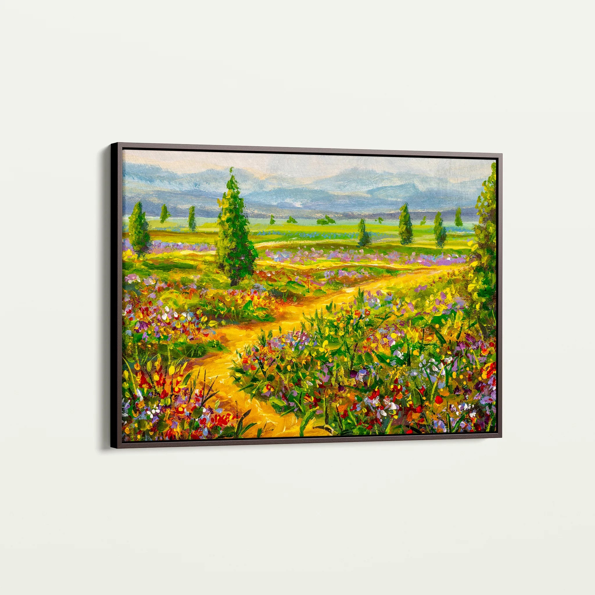 Landscape 038 Canvas Art 18" x 24" / 45 x 60 cm / Black