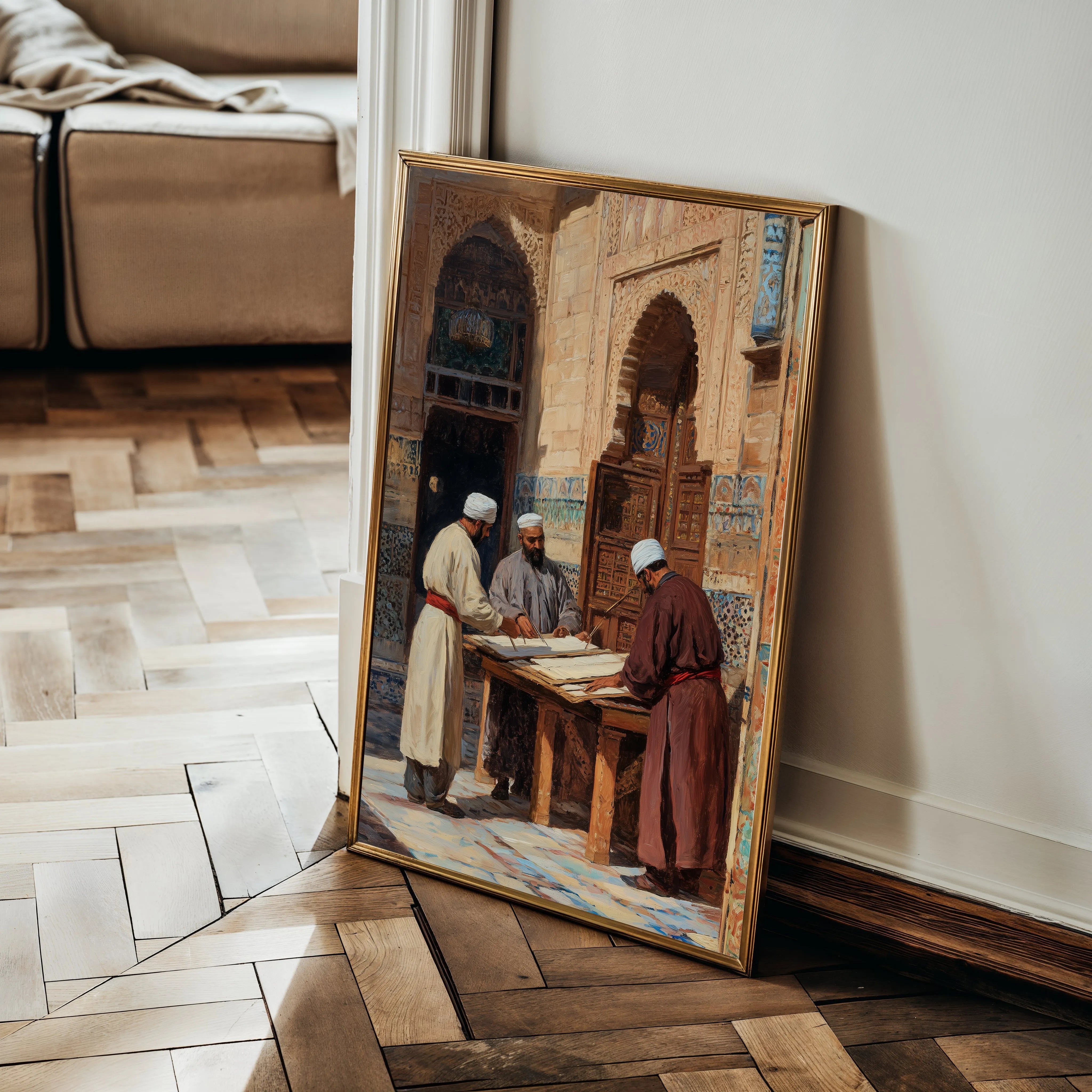 Orientalist 038 Canvas Art 18" x 24" / 45 x 60 cm / Black
