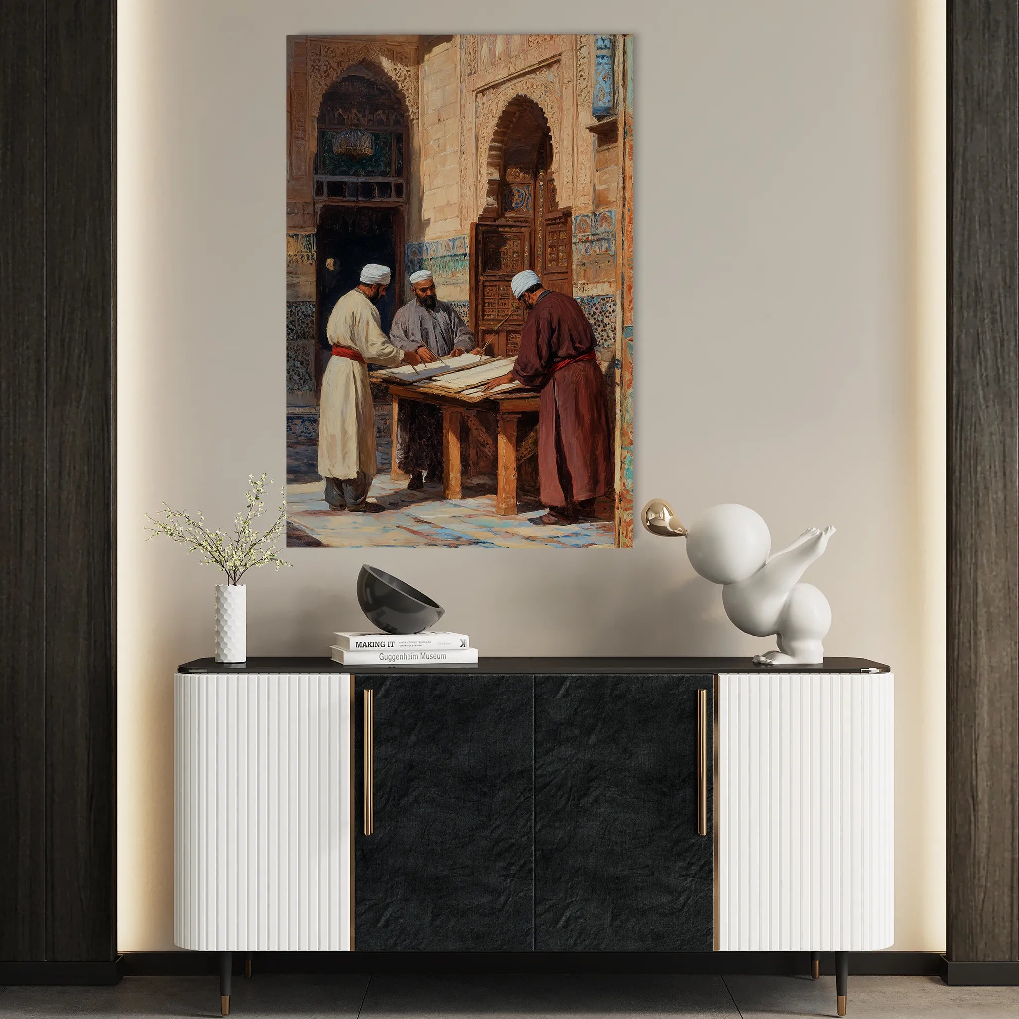 Orientalist 038 Canvas Art 18" x 24" / 45 x 60 cm / Black