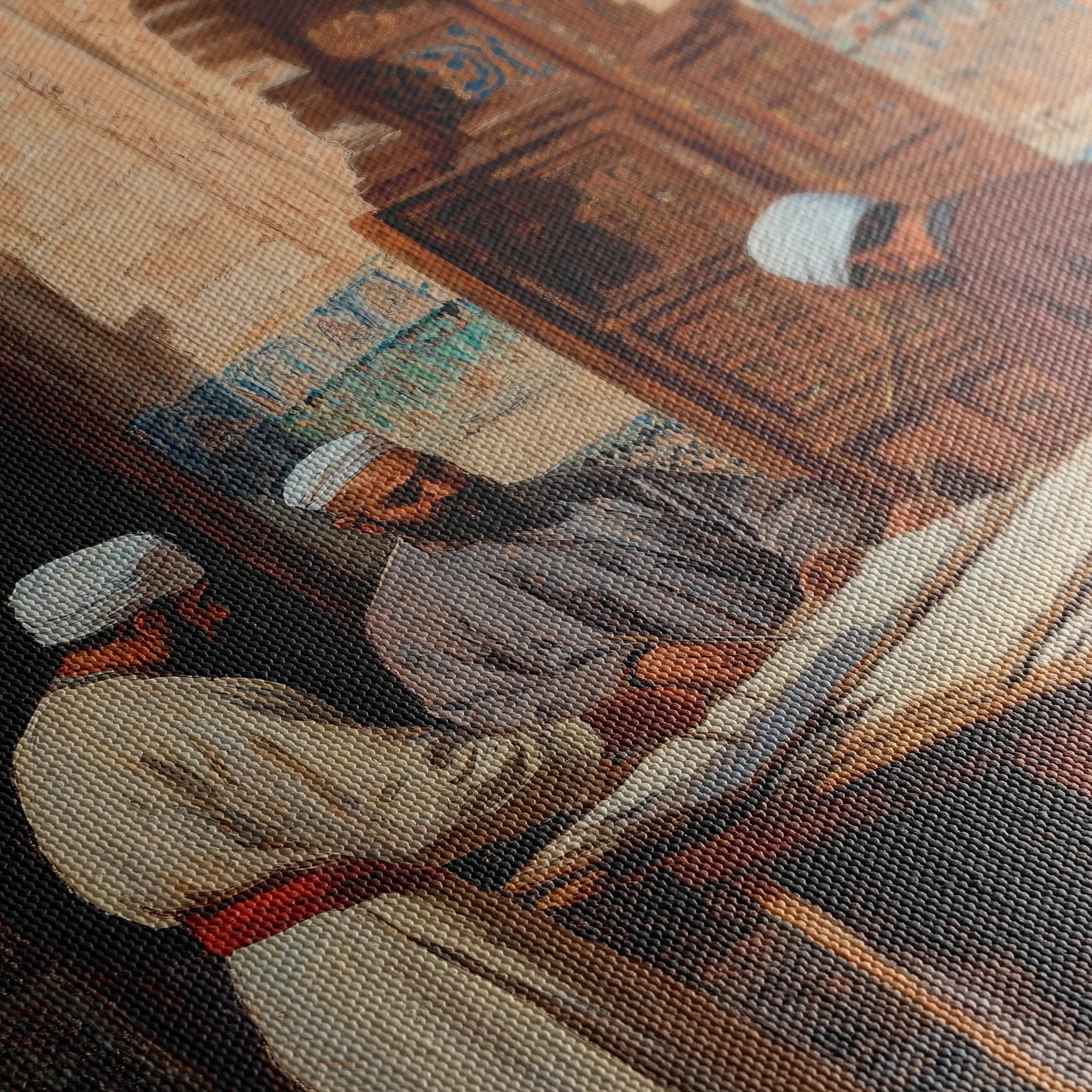 Orientalist 038 Canvas Art 18" x 24" / 45 x 60 cm / Black