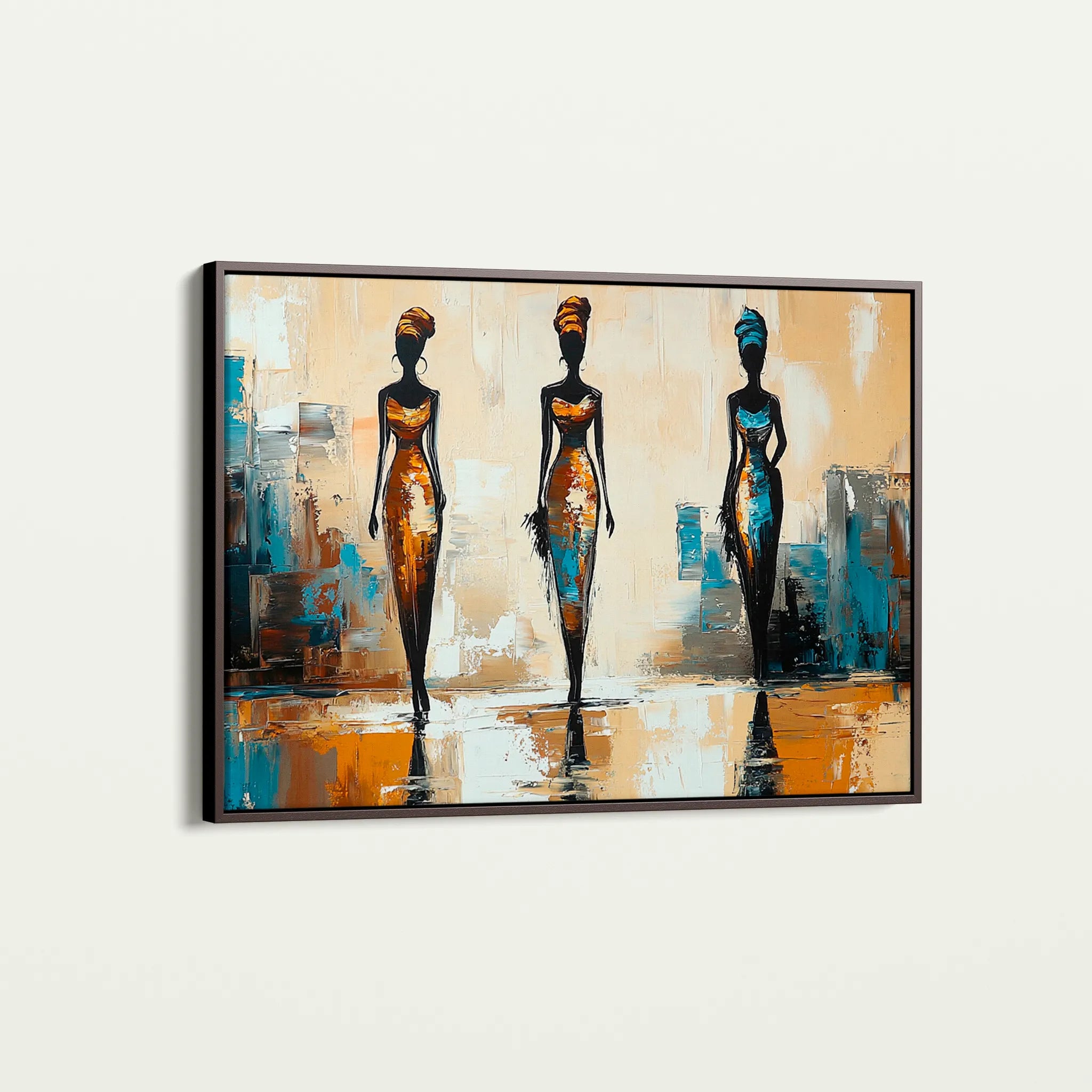 Portrait 038 Canvas Art 18" x 24" / 45 x 60 cm / Black