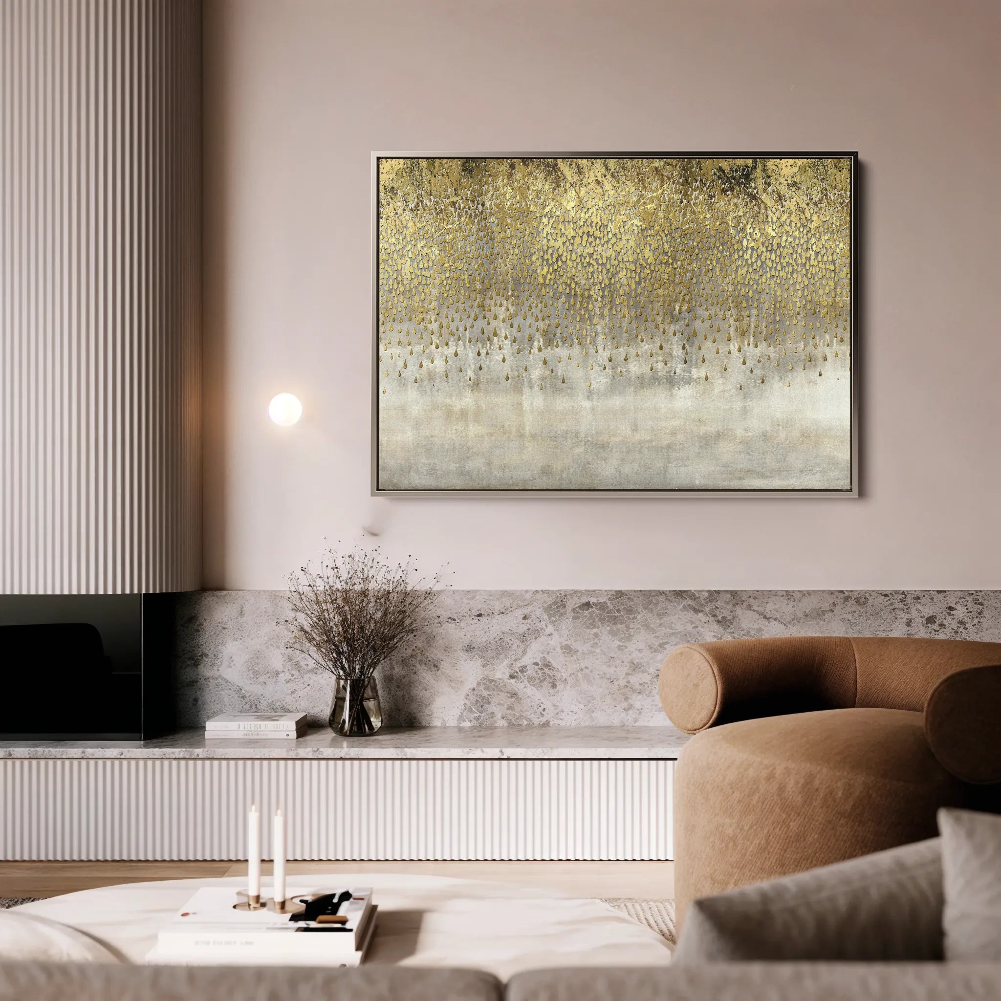 Abstract 039 Canvas Art 18" x 24" / 45 x 60 cm / Black