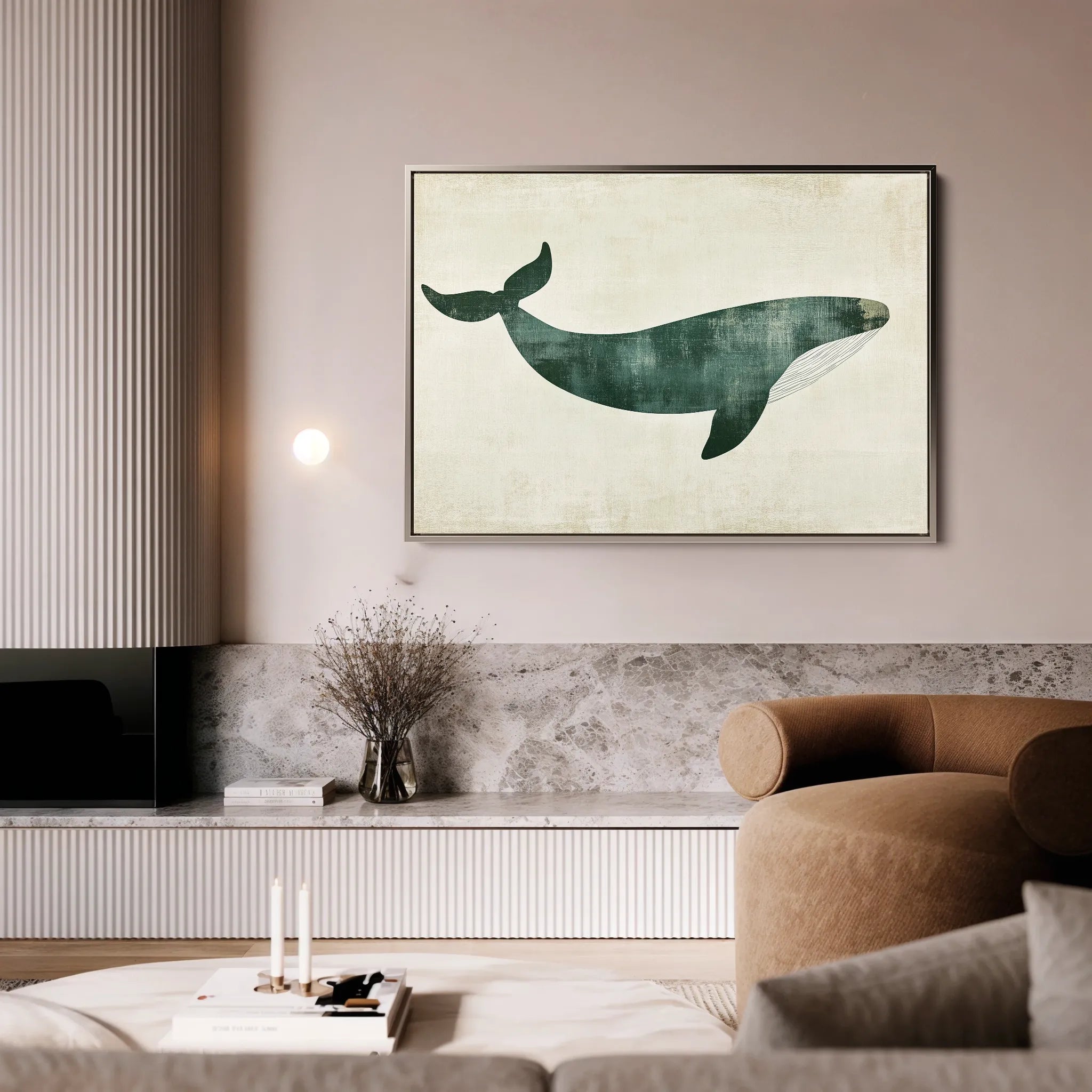 Animals 039 Canvas Art 18" x 24" / 45 x 60 cm / Black
