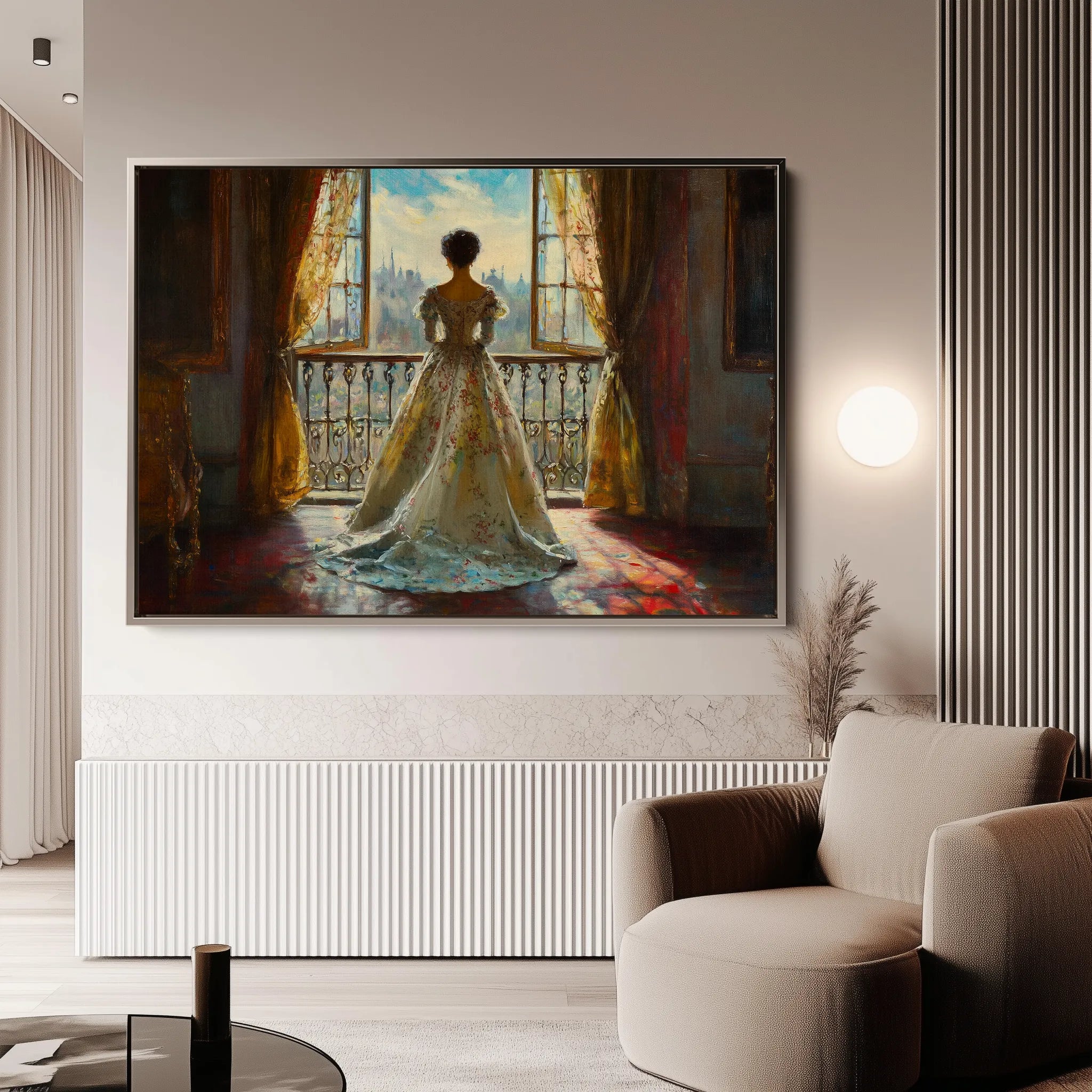 Classic 039 Canvas Art 18" x 24" / 45 x 60 cm / Black