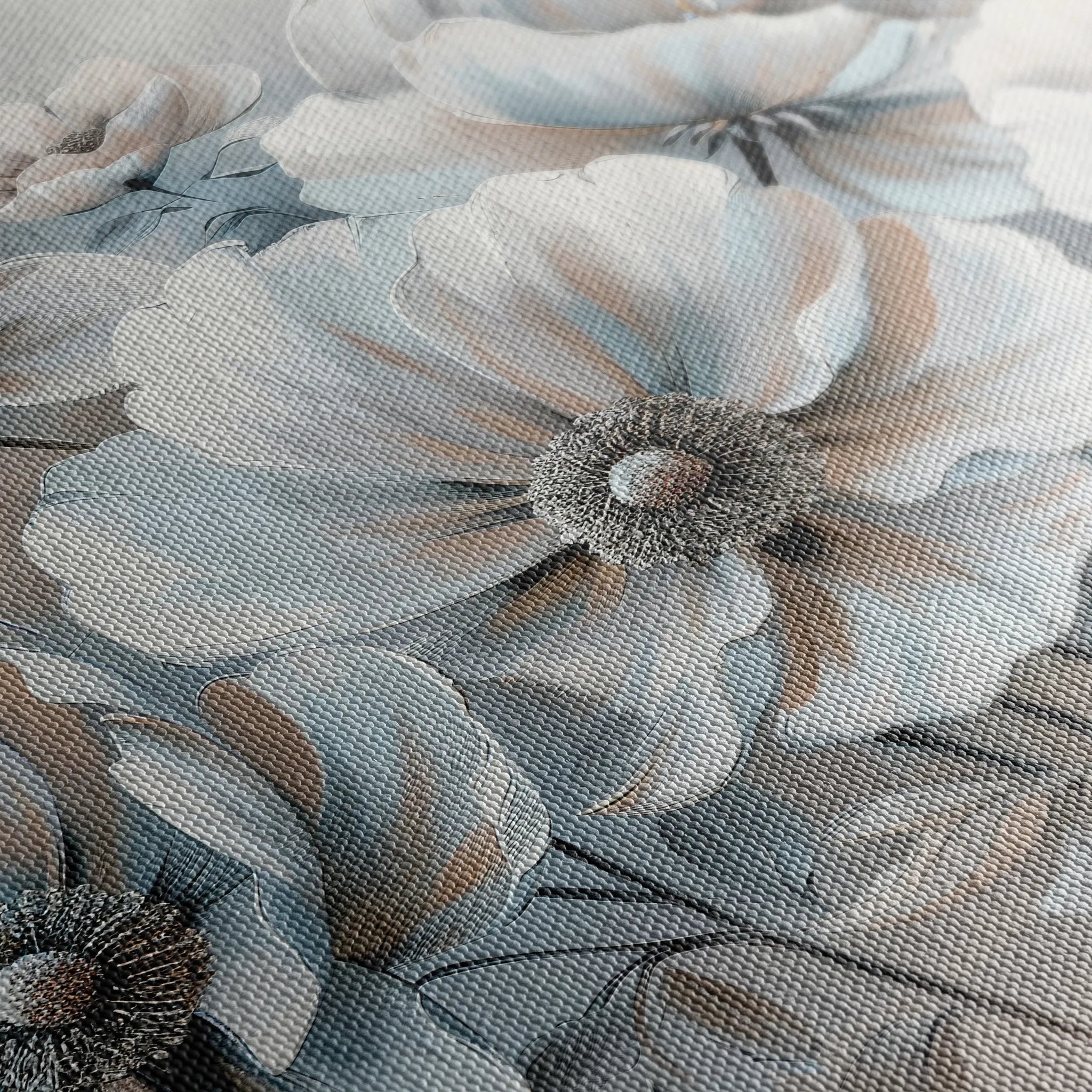 Floral 039 Canvas Art 18" x 24" / 45 x 60 cm / Black