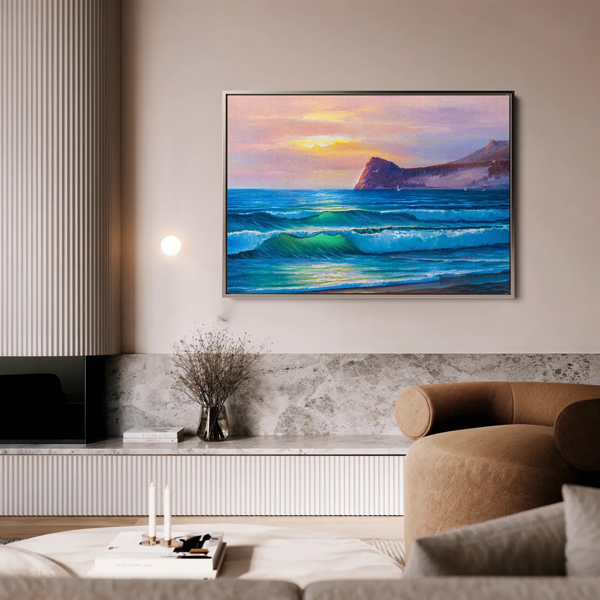 Landscape 039 Canvas Art 18" x 24" / 45 x 60 cm / Black