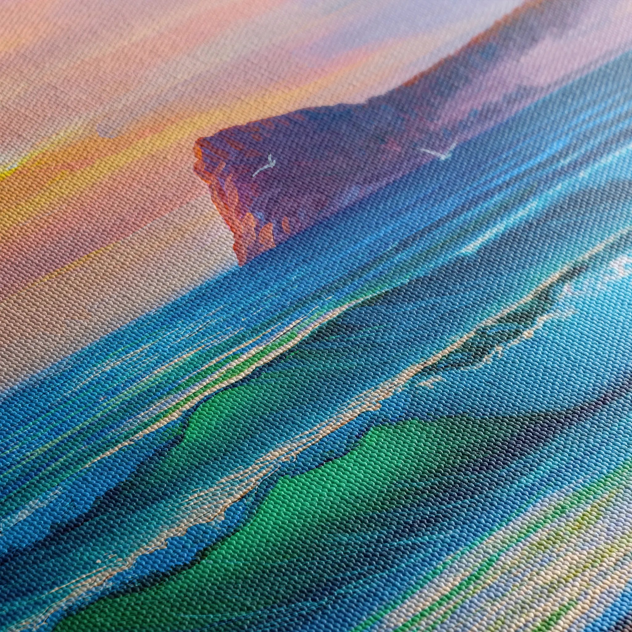 Landscape 039 Canvas Art 18" x 24" / 45 x 60 cm / Black