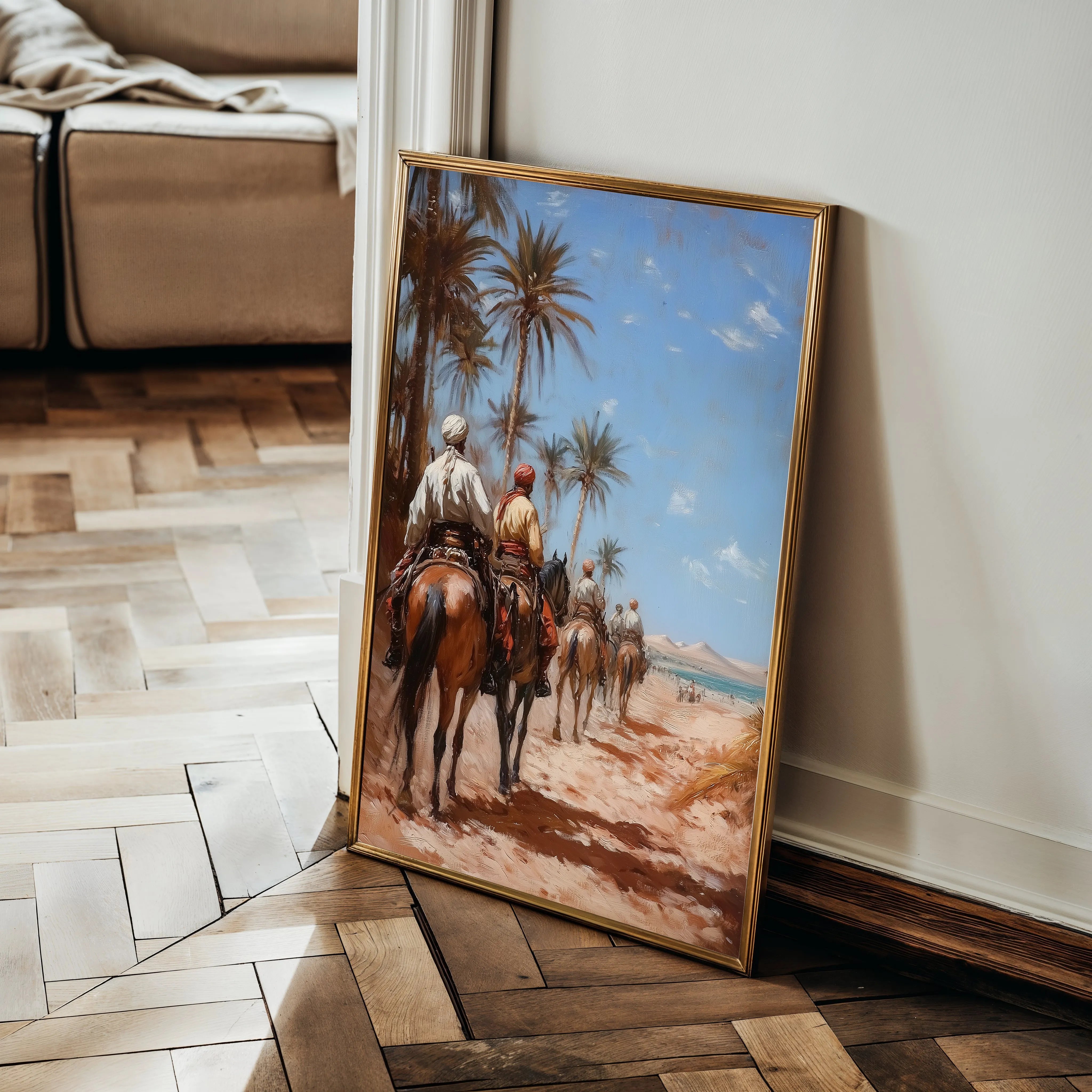 Orientalist 039 Canvas Art 18" x 24" / 45 x 60 cm / Black