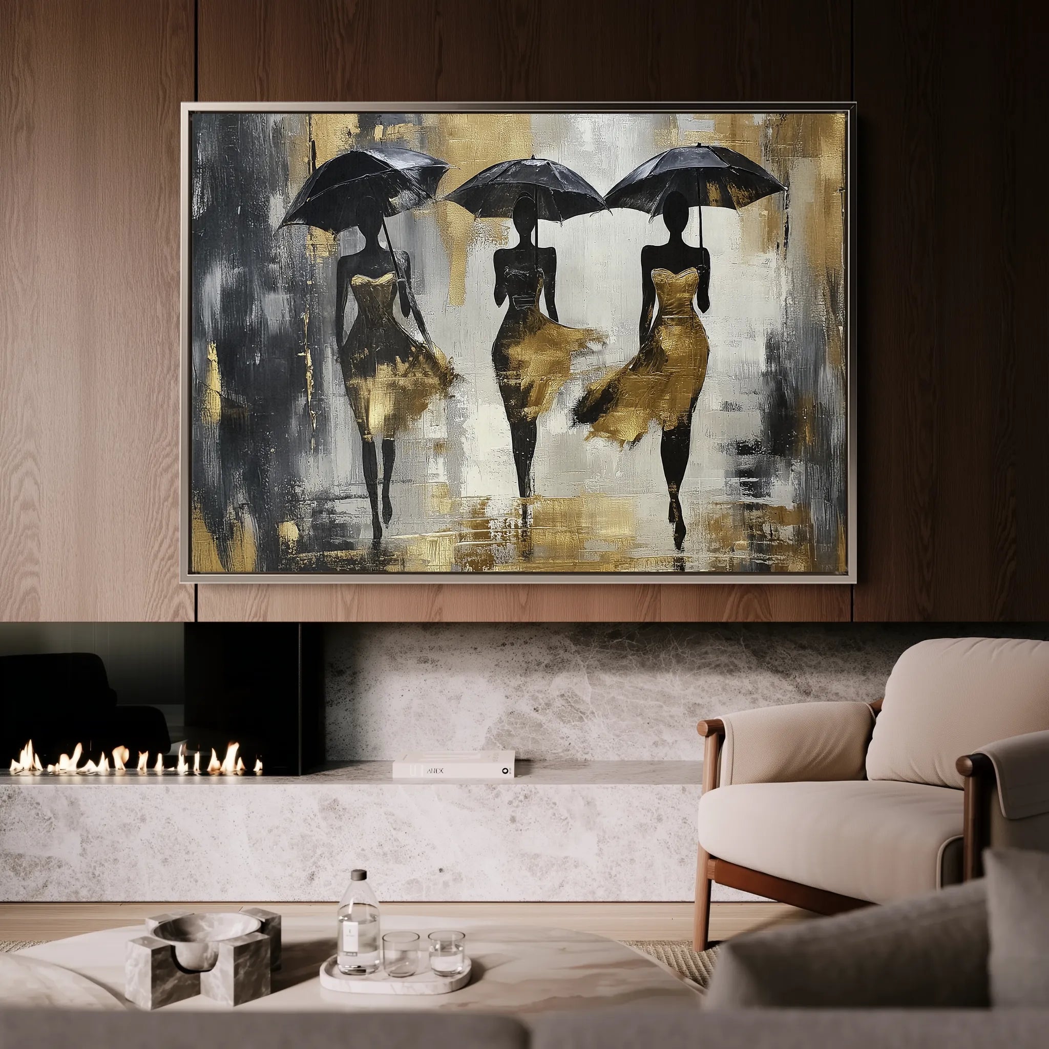 Portrait 039 Canvas Art 18" x 24" / 45 x 60 cm / Black