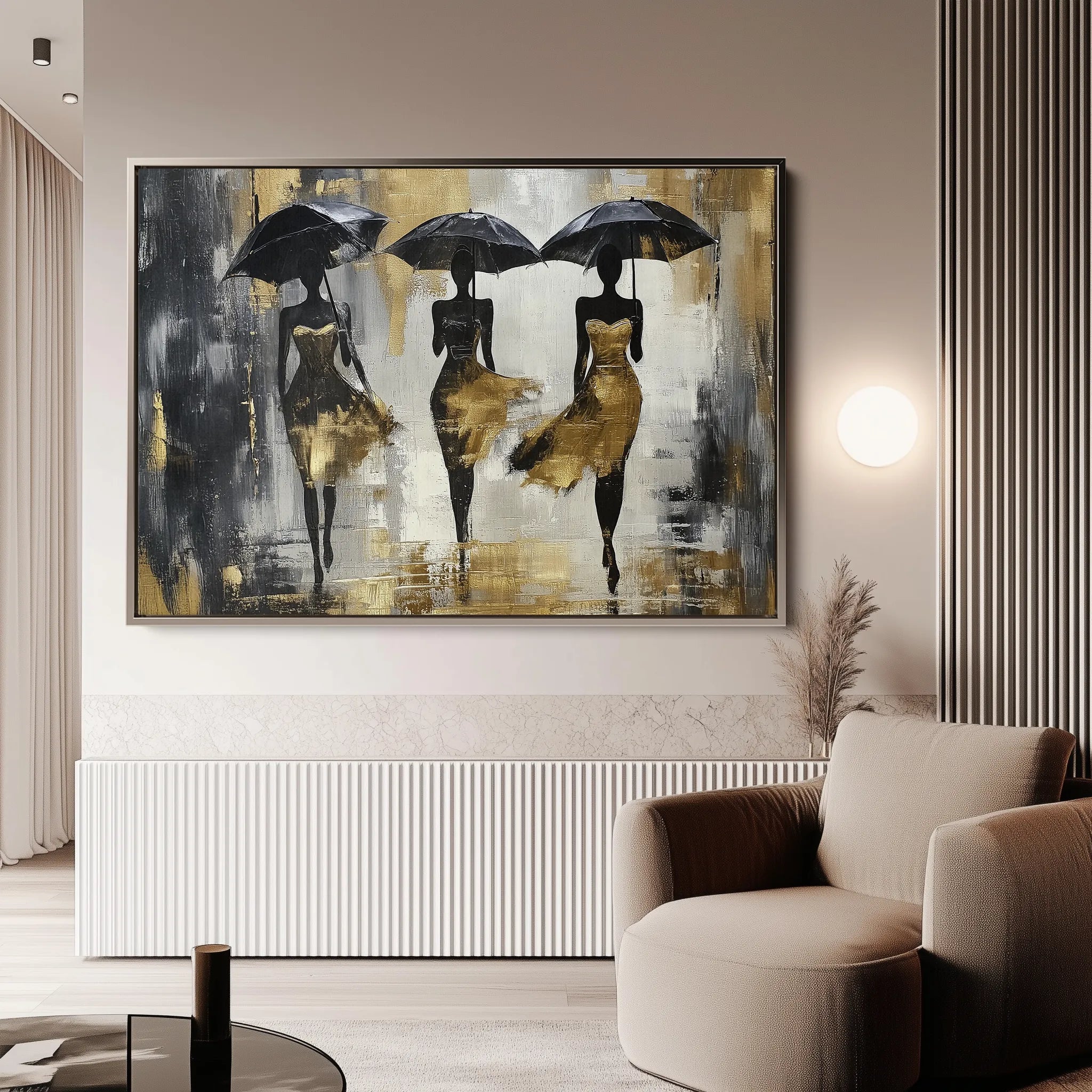 Portrait 039 Canvas Art 18" x 24" / 45 x 60 cm / Black