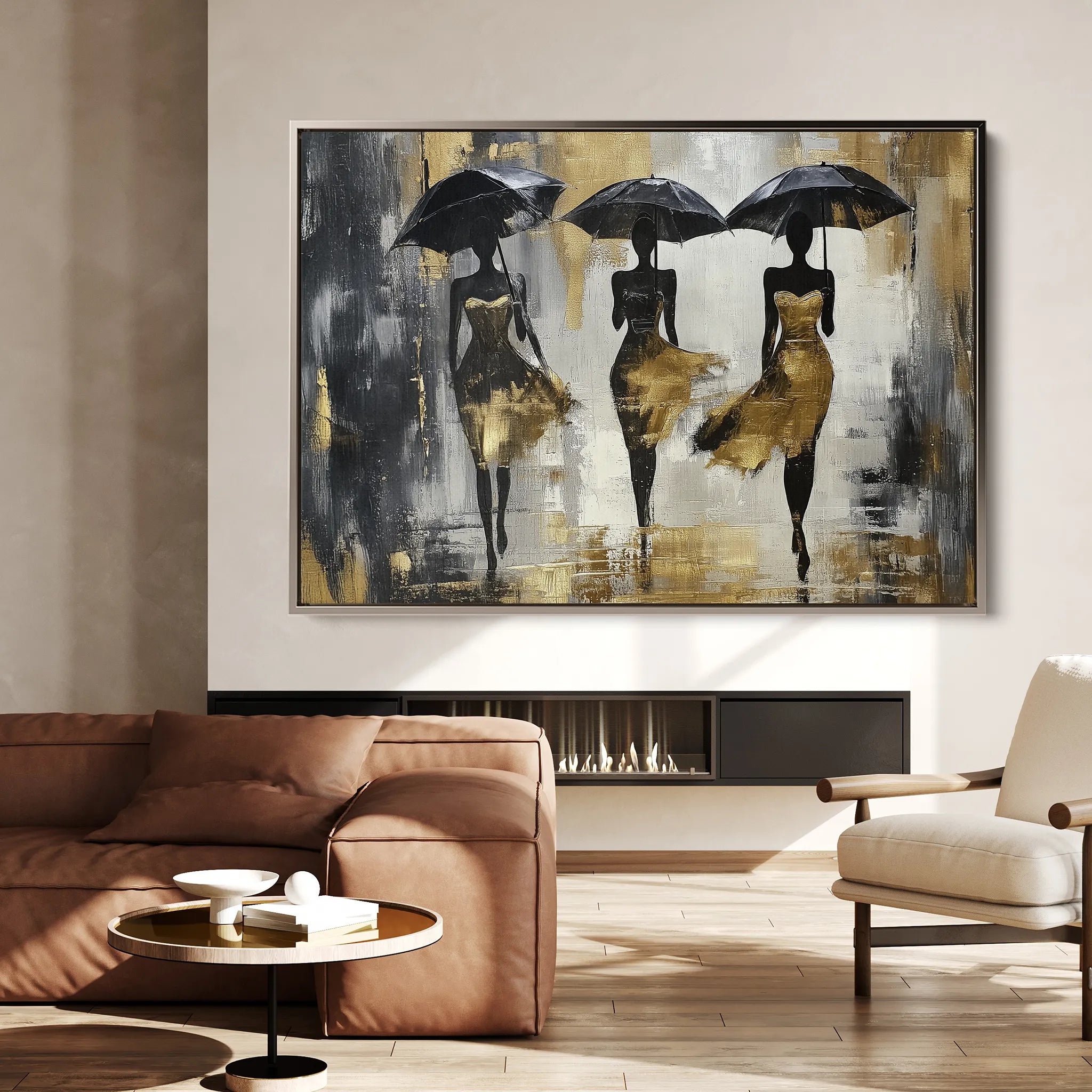Portrait 039 Canvas Art 18" x 24" / 45 x 60 cm / Black