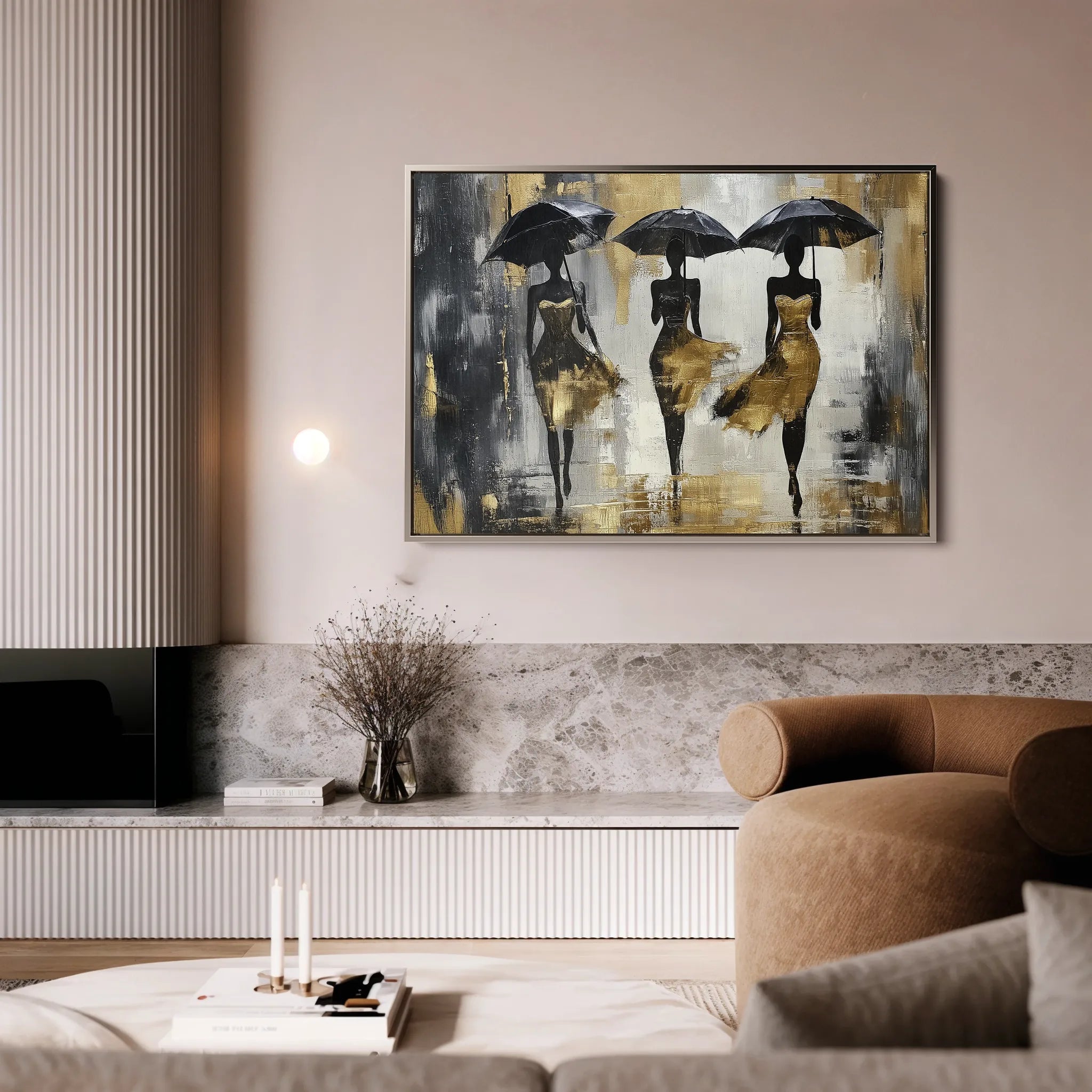 Portrait 039 Canvas Art 18" x 24" / 45 x 60 cm / Black