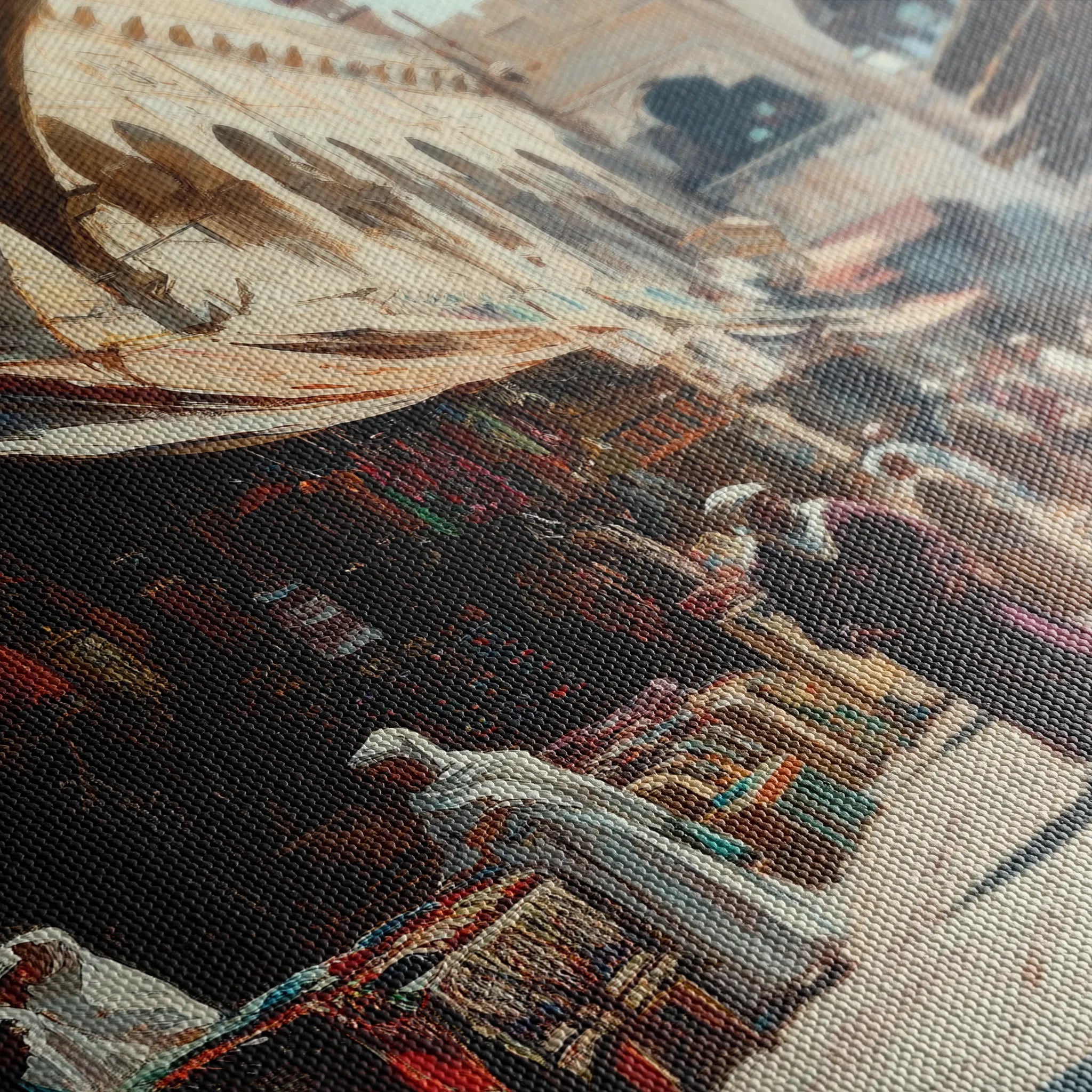 Orientalist 040 Canvas Art 18" x 24" / 45 x 60 cm / Black