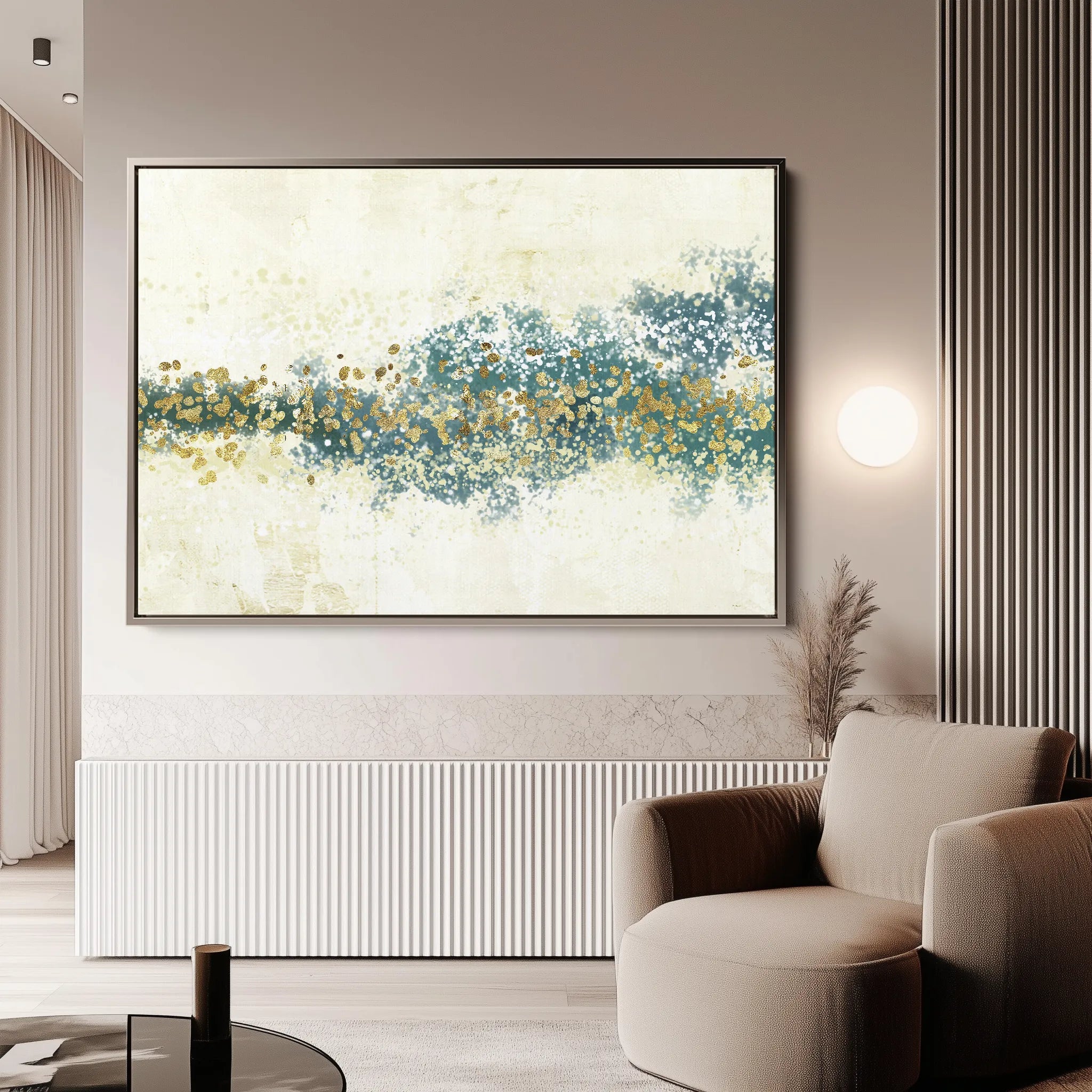 Abstract 041 Canvas Art 18" x 24" / 45 x 60 cm / Black