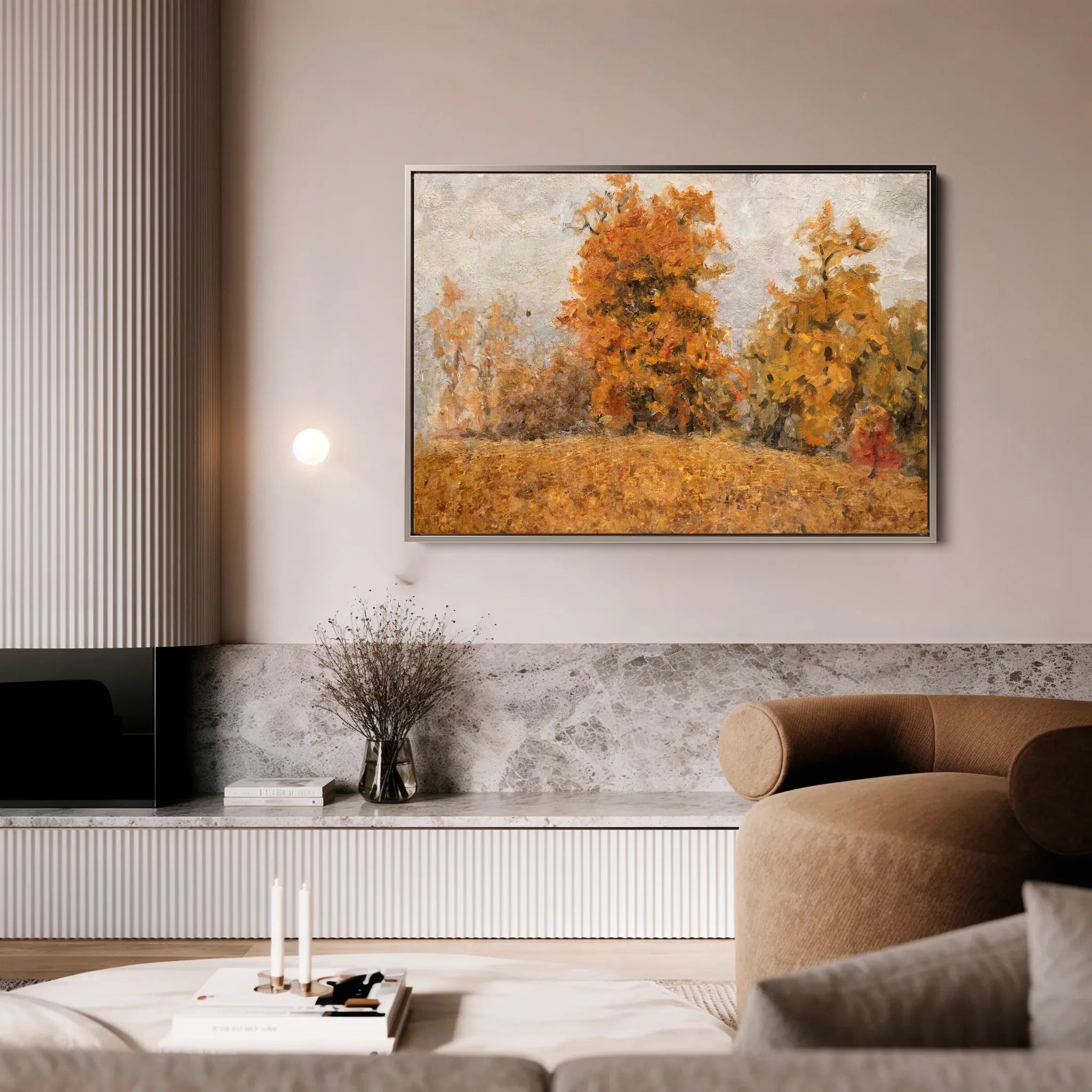Landscape 041 Canvas Art 18" x 24" / 45 x 60 cm / Black