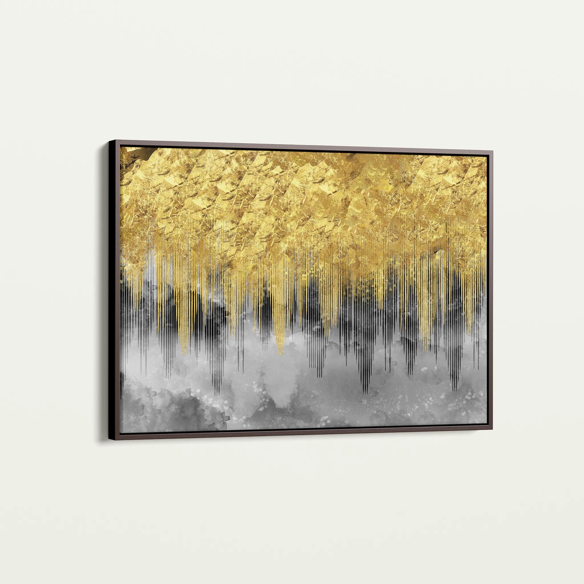 Abstract 042 Canvas Art 18" x 24" / 45 x 60 cm / Black