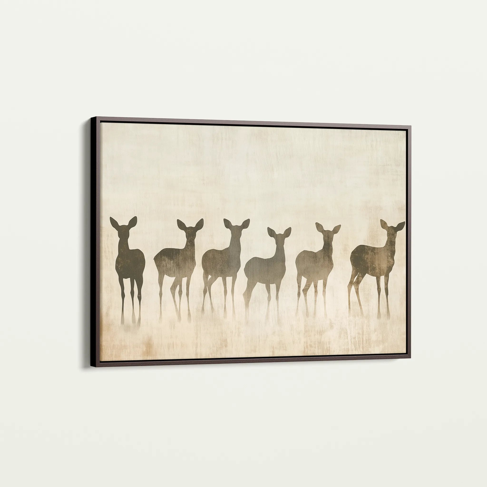 Animals 042 Canvas Art 18" x 24" / 45 x 60 cm / Black