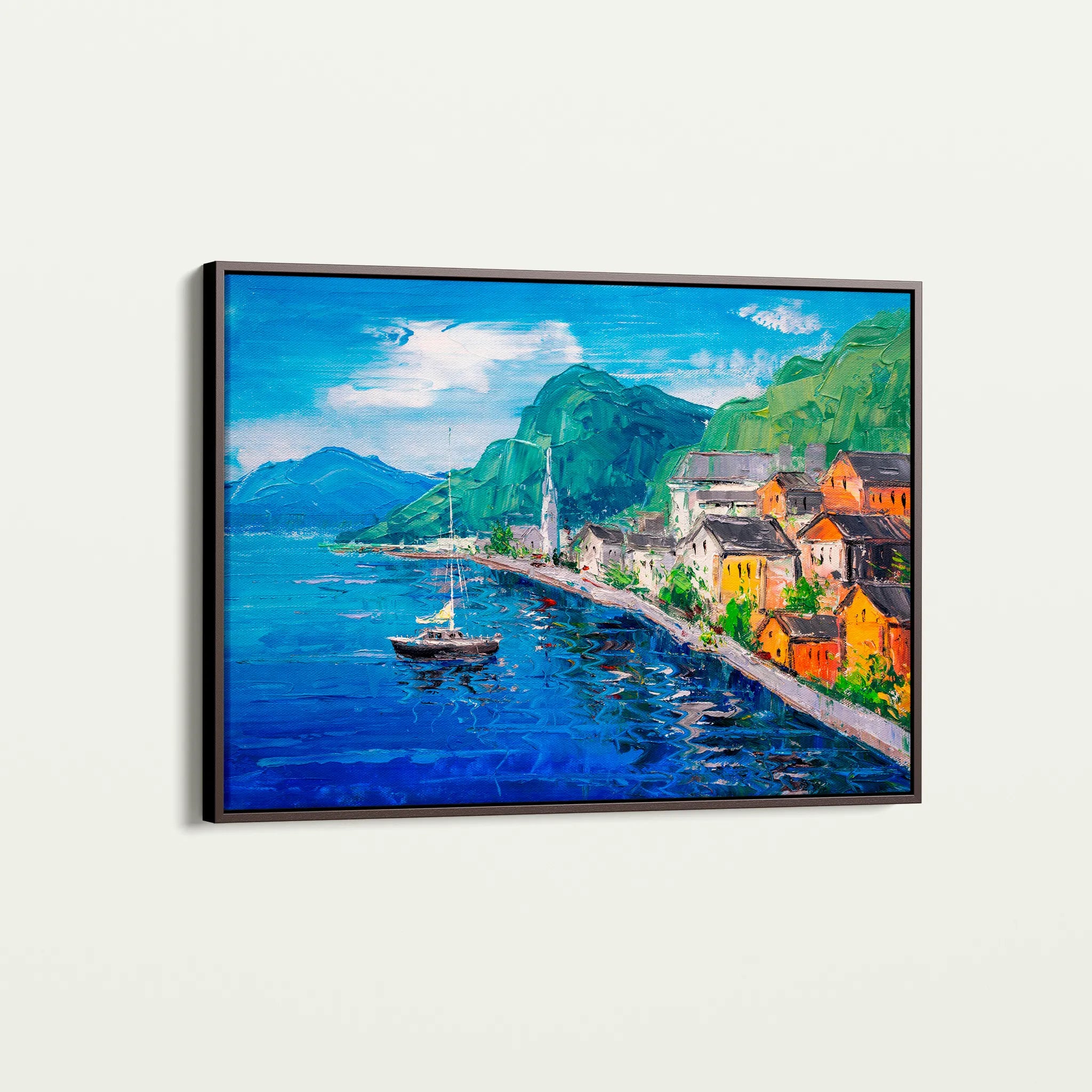 Landscape 042 Canvas Art 18" x 24" / 45 x 60 cm / Black