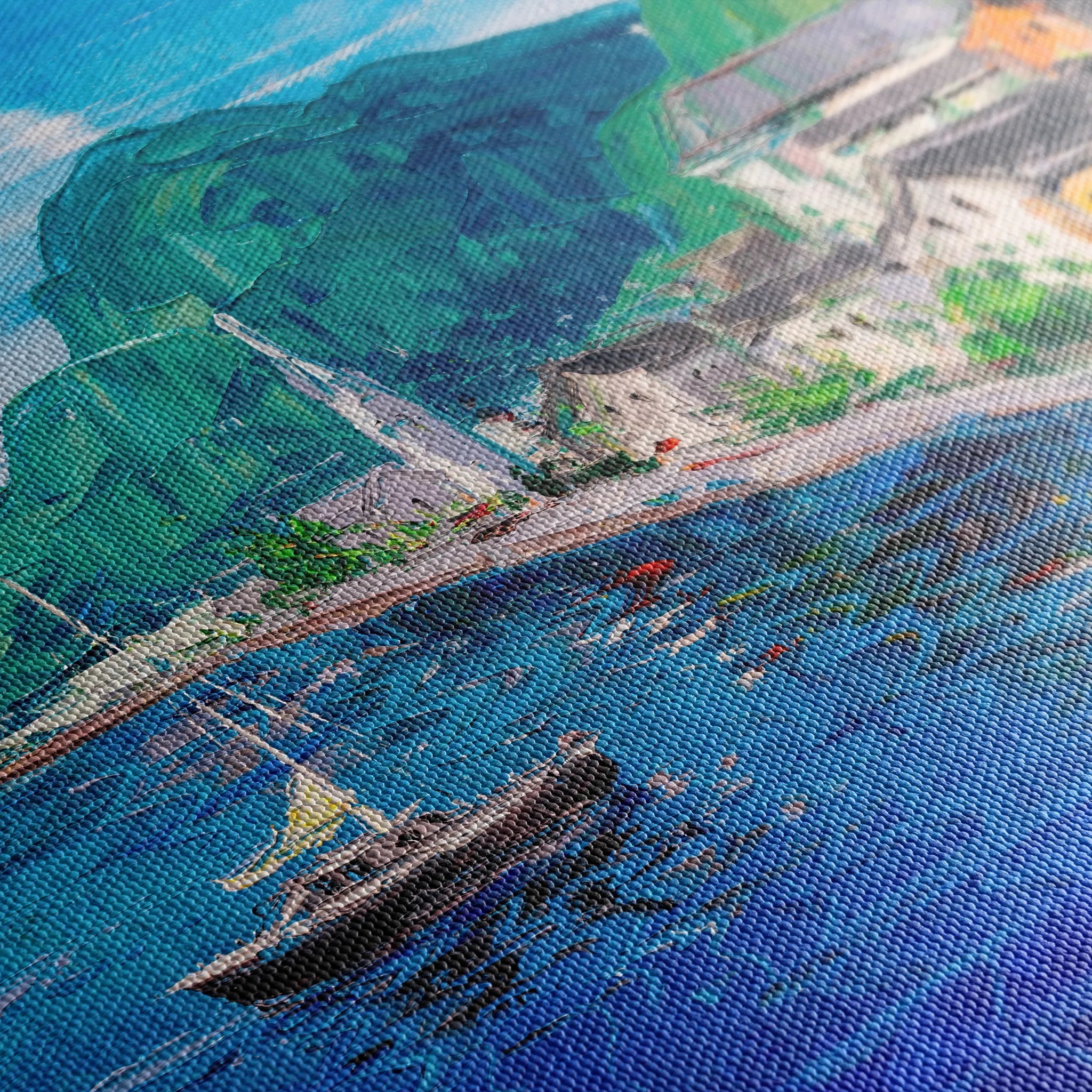 Landscape 042 Canvas Art 18" x 24" / 45 x 60 cm / Black
