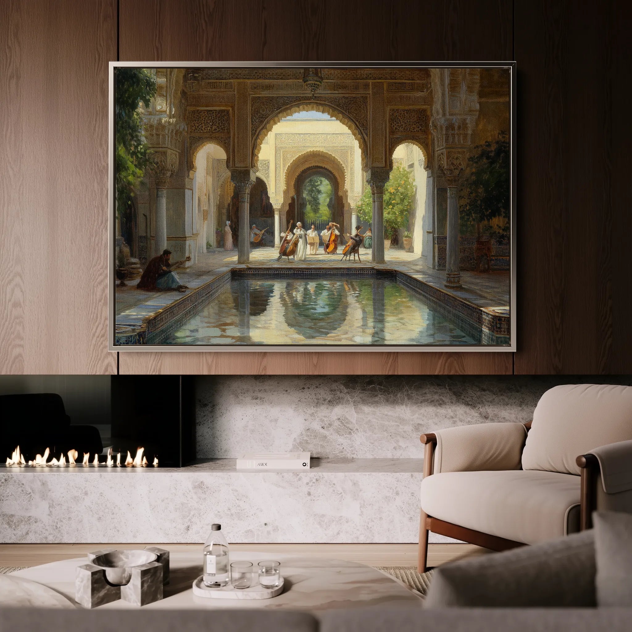 Orientalist 042 Canvas Art 18" x 24" / 45 x 60 cm / Black