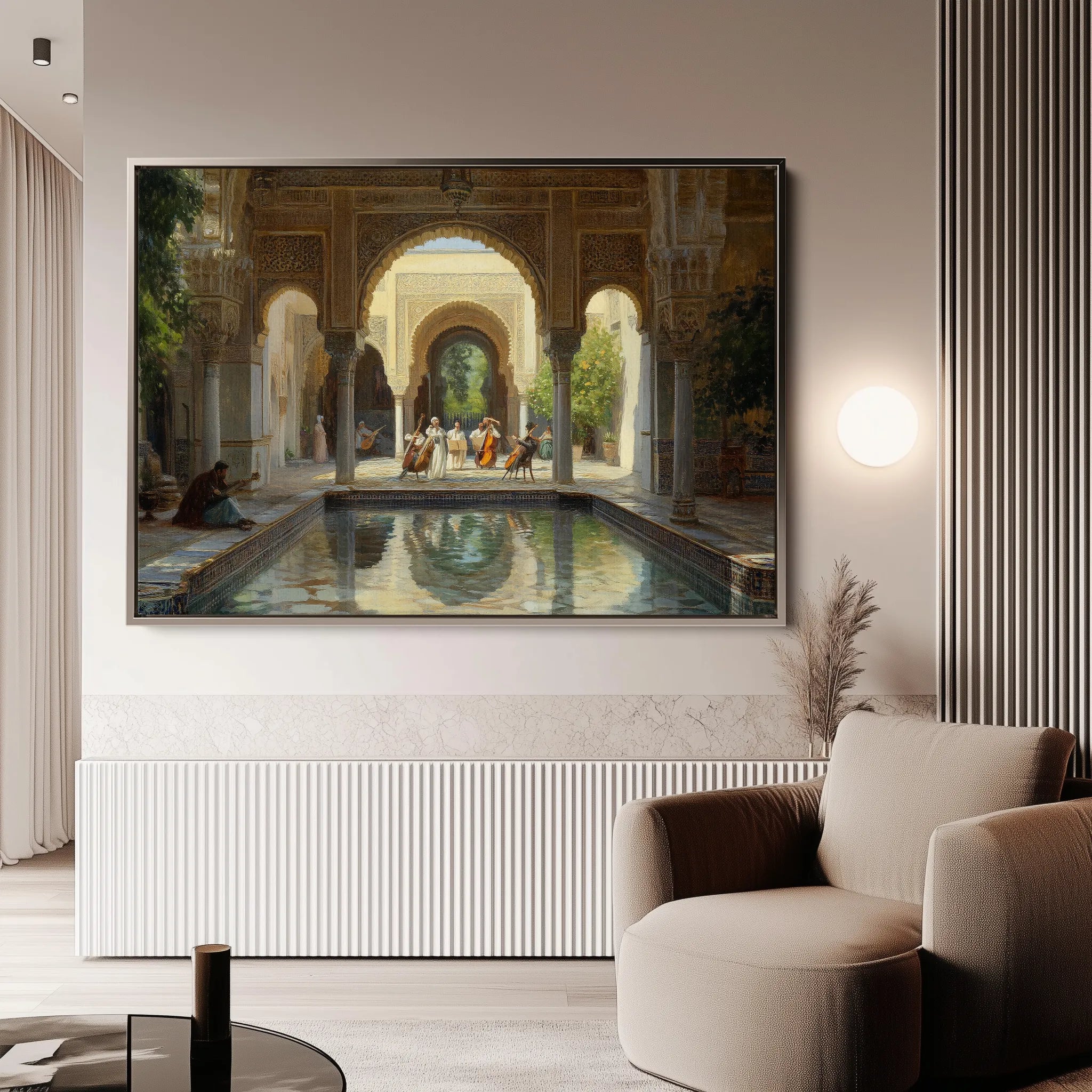 Orientalist 042 Canvas Art 18" x 24" / 45 x 60 cm / Black