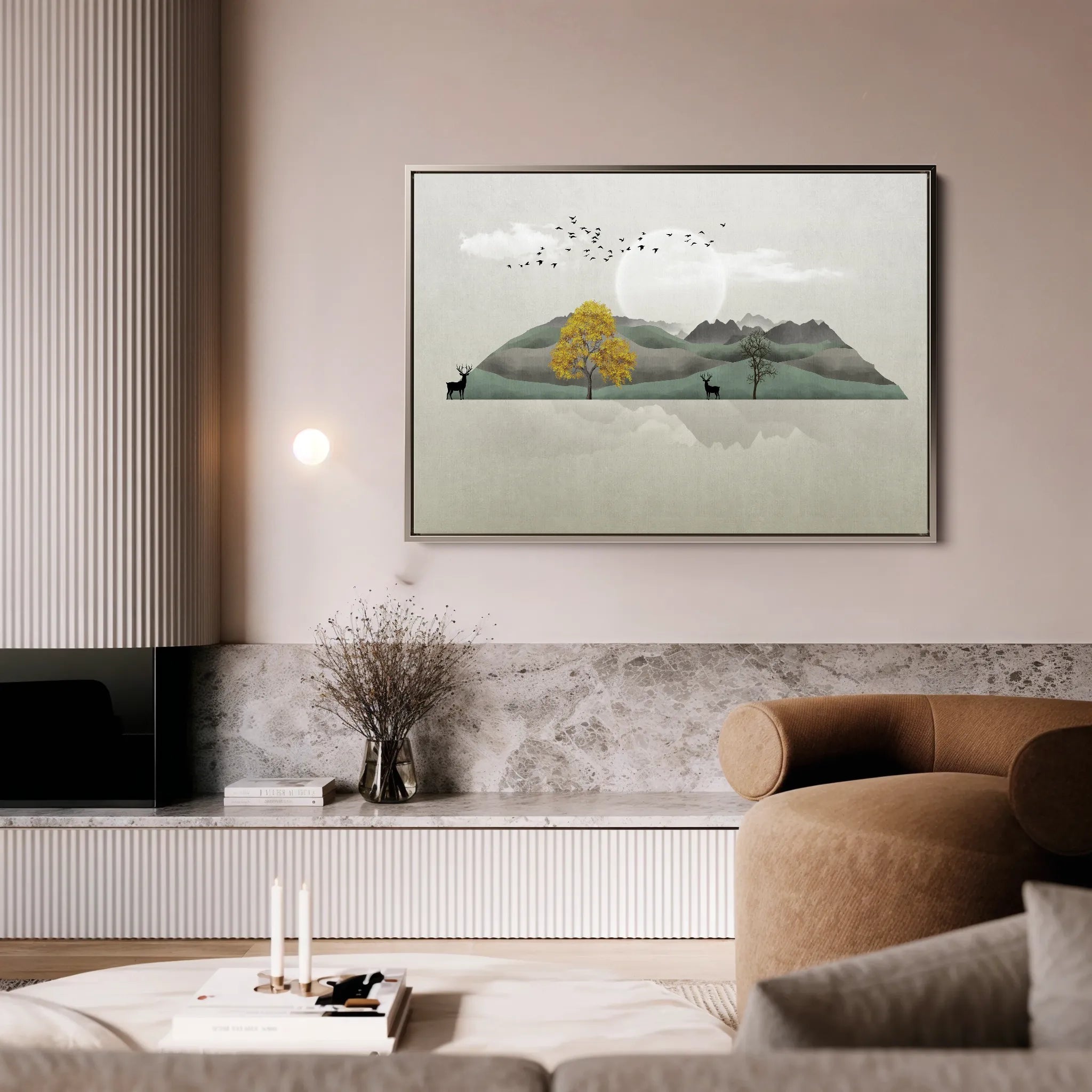 Abstract 043 Canvas Art 18" x 24" / 45 x 60 cm / Black