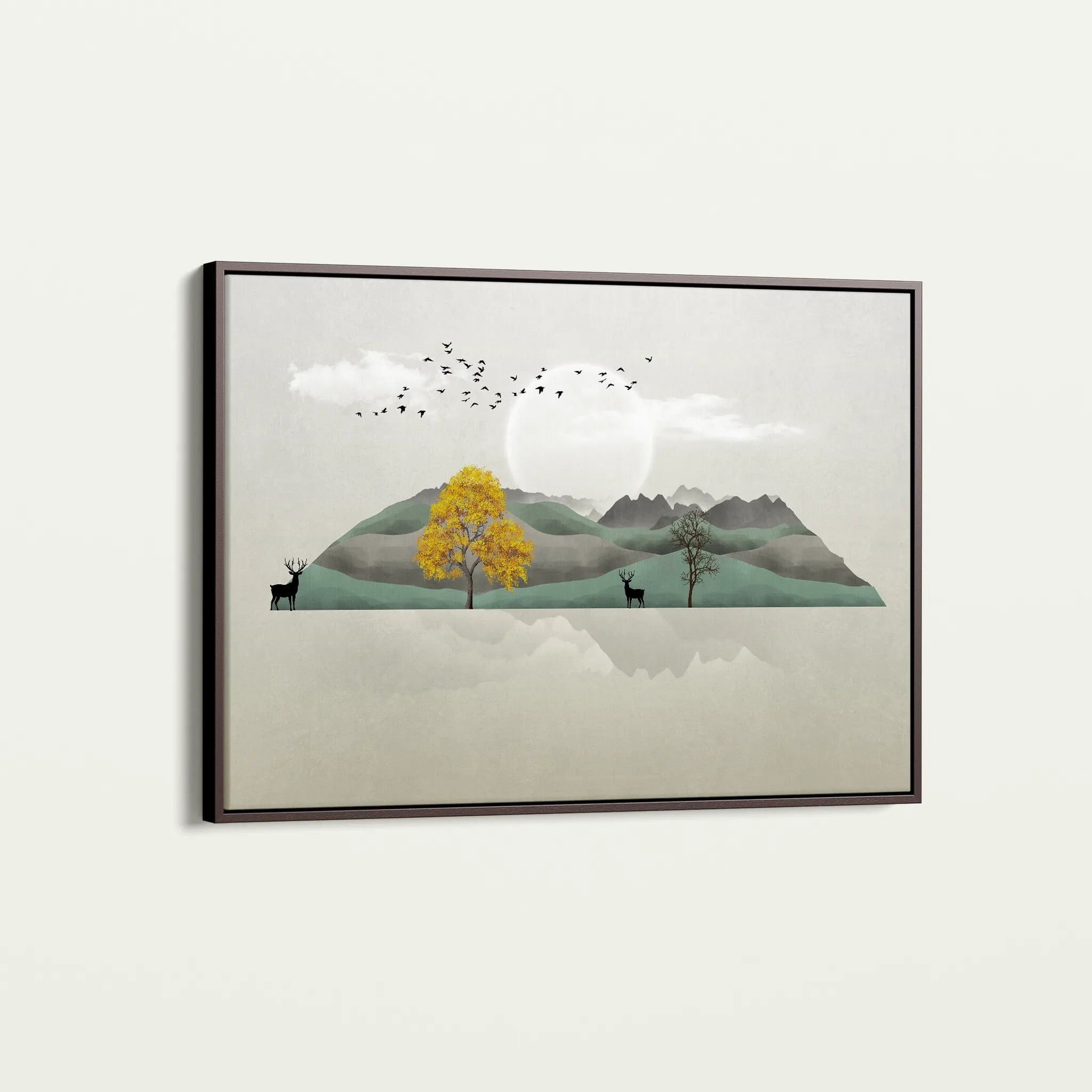 Abstract 043 Canvas Art 18" x 24" / 45 x 60 cm / Black