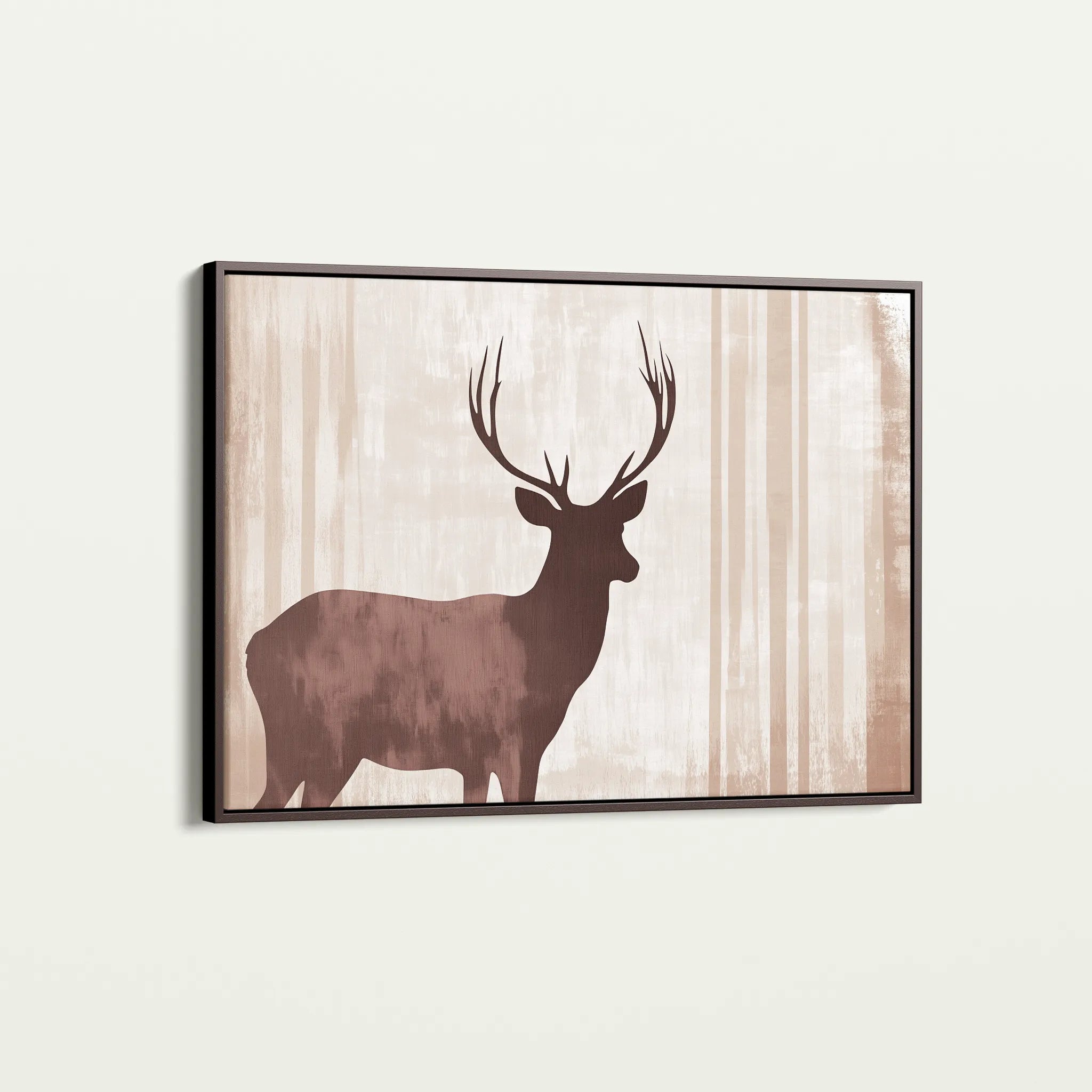 Animals 043 Canvas Art 18" x 24" / 45 x 60 cm / Black