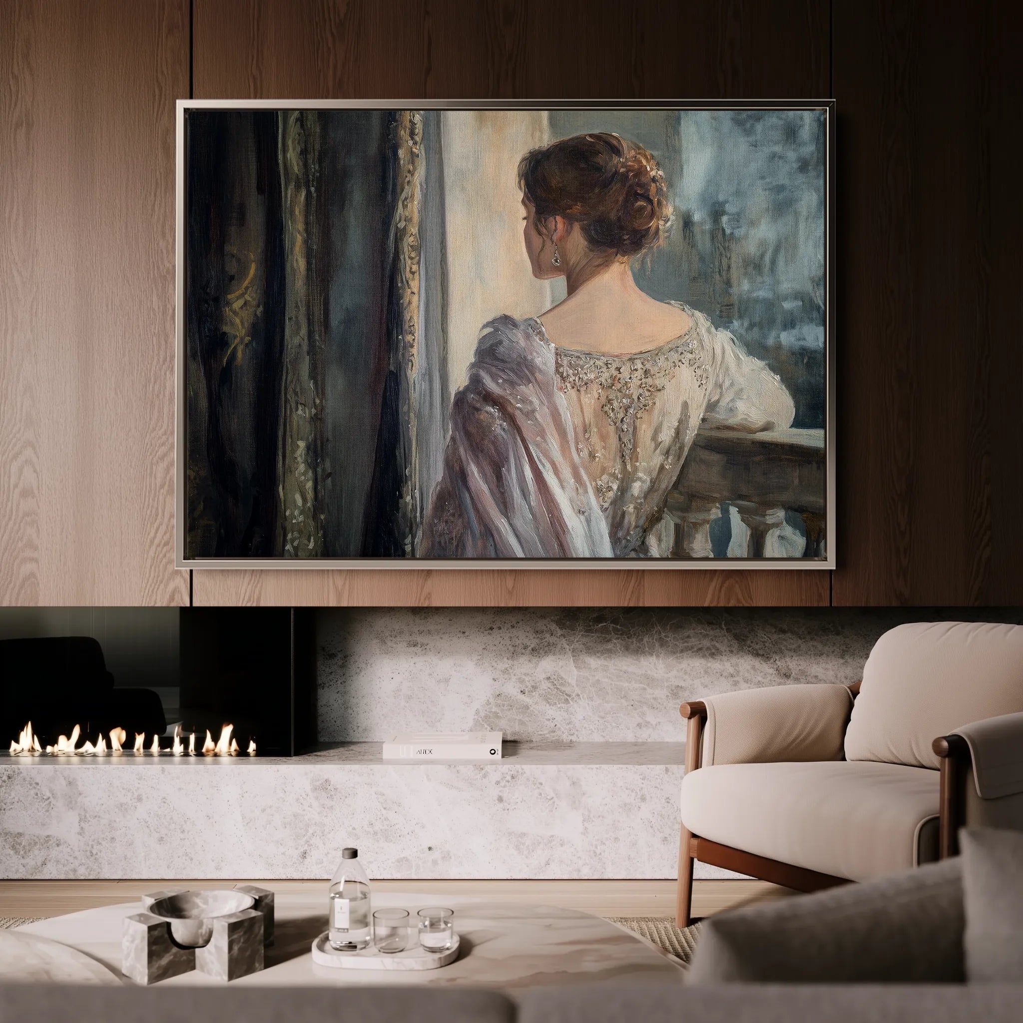 Classic 043 Canvas Art 18" x 24" / 45 x 60 cm / Black