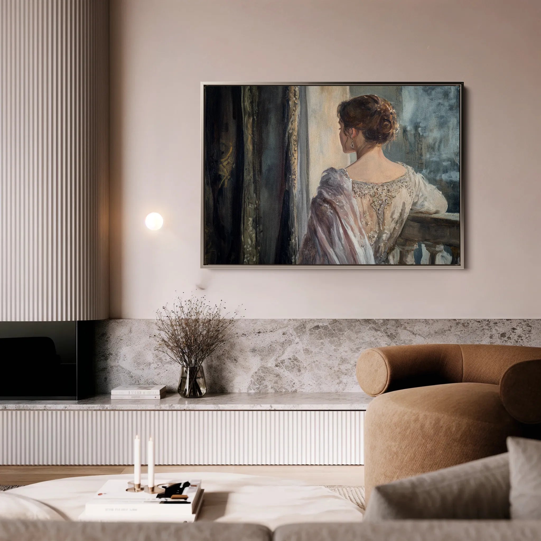 Classic 043 Canvas Art 18" x 24" / 45 x 60 cm / Black