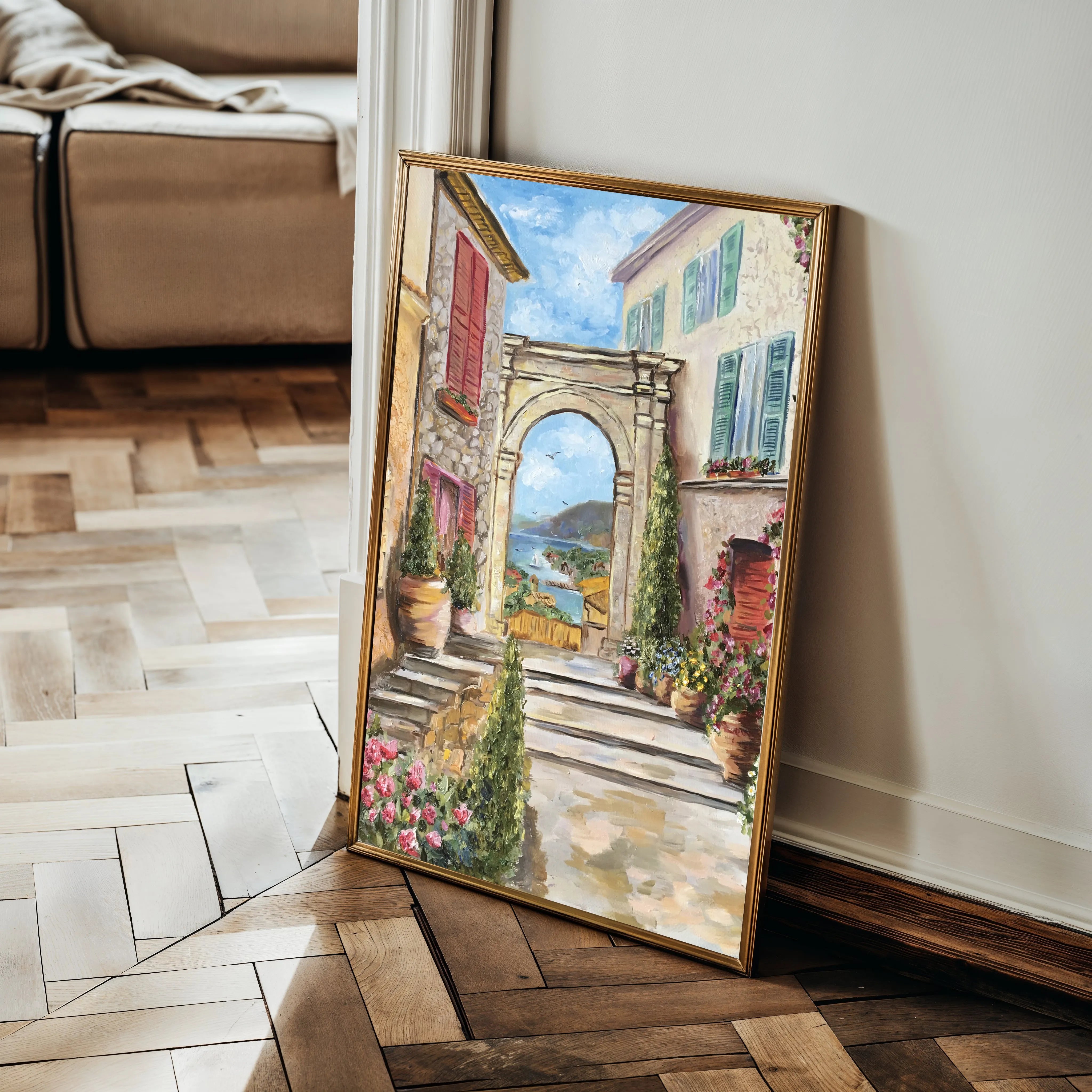 Landscape 043 Canvas Art 18" x 24" / 45 x 60 cm / Black