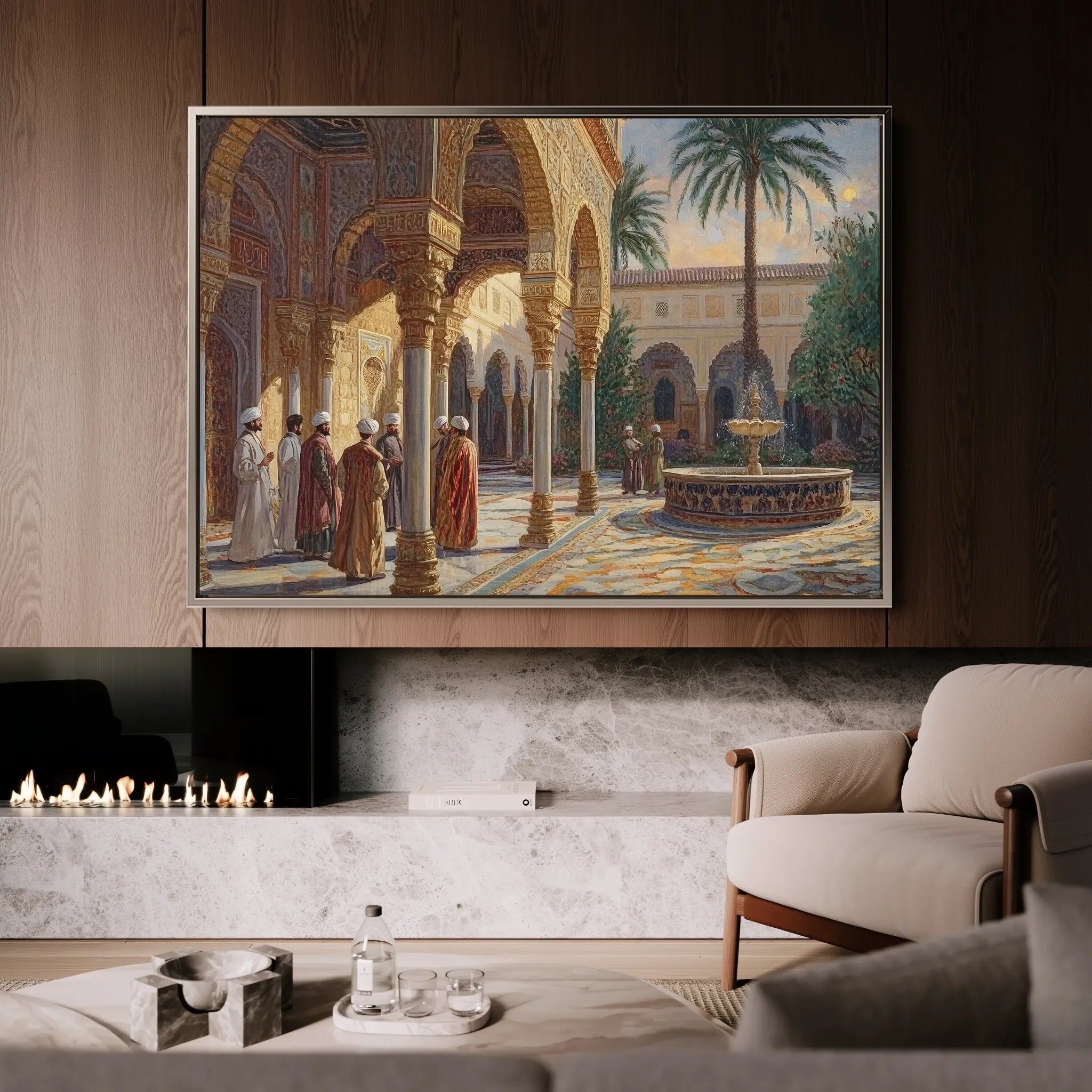 Orientalist 043 Canvas Art 18" x 24" / 45 x 60 cm / Black