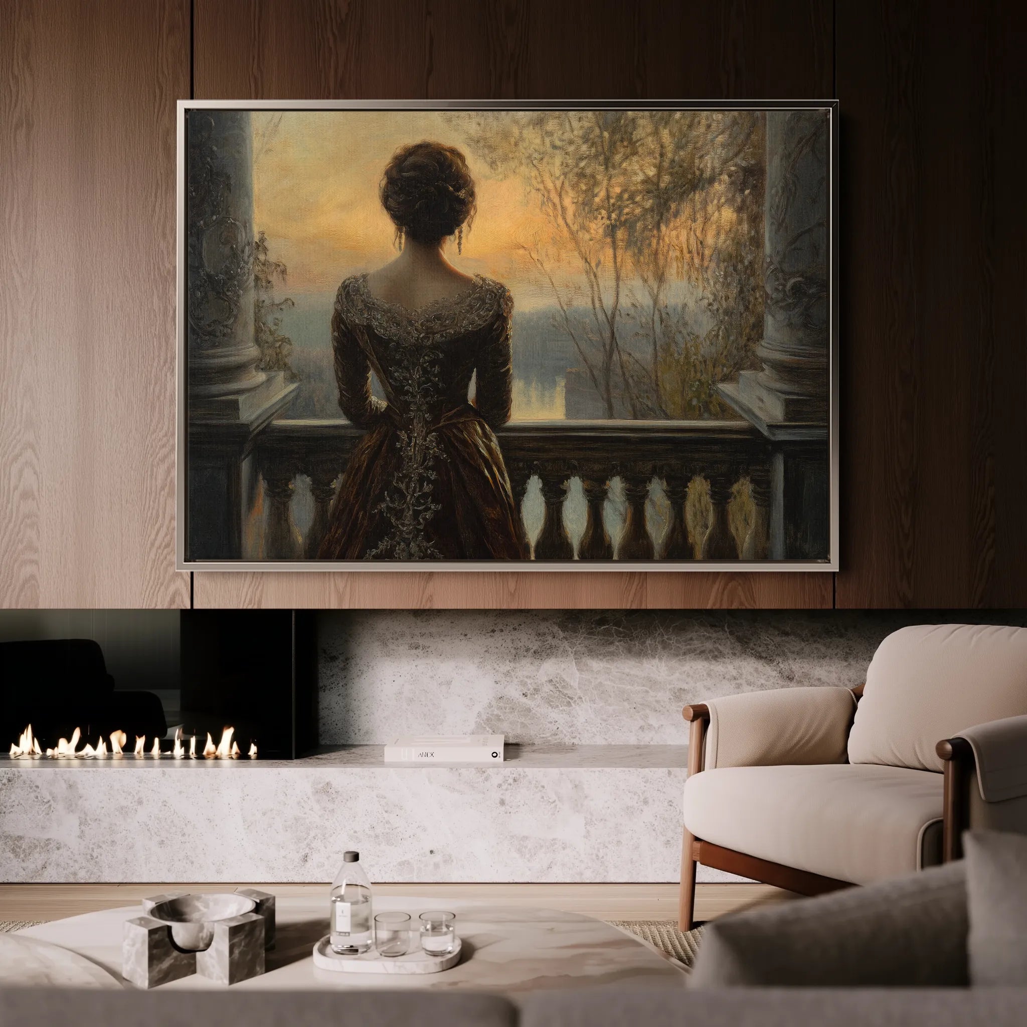 Classic 044 Canvas Art 18" x 24" / 45 x 60 cm / Black