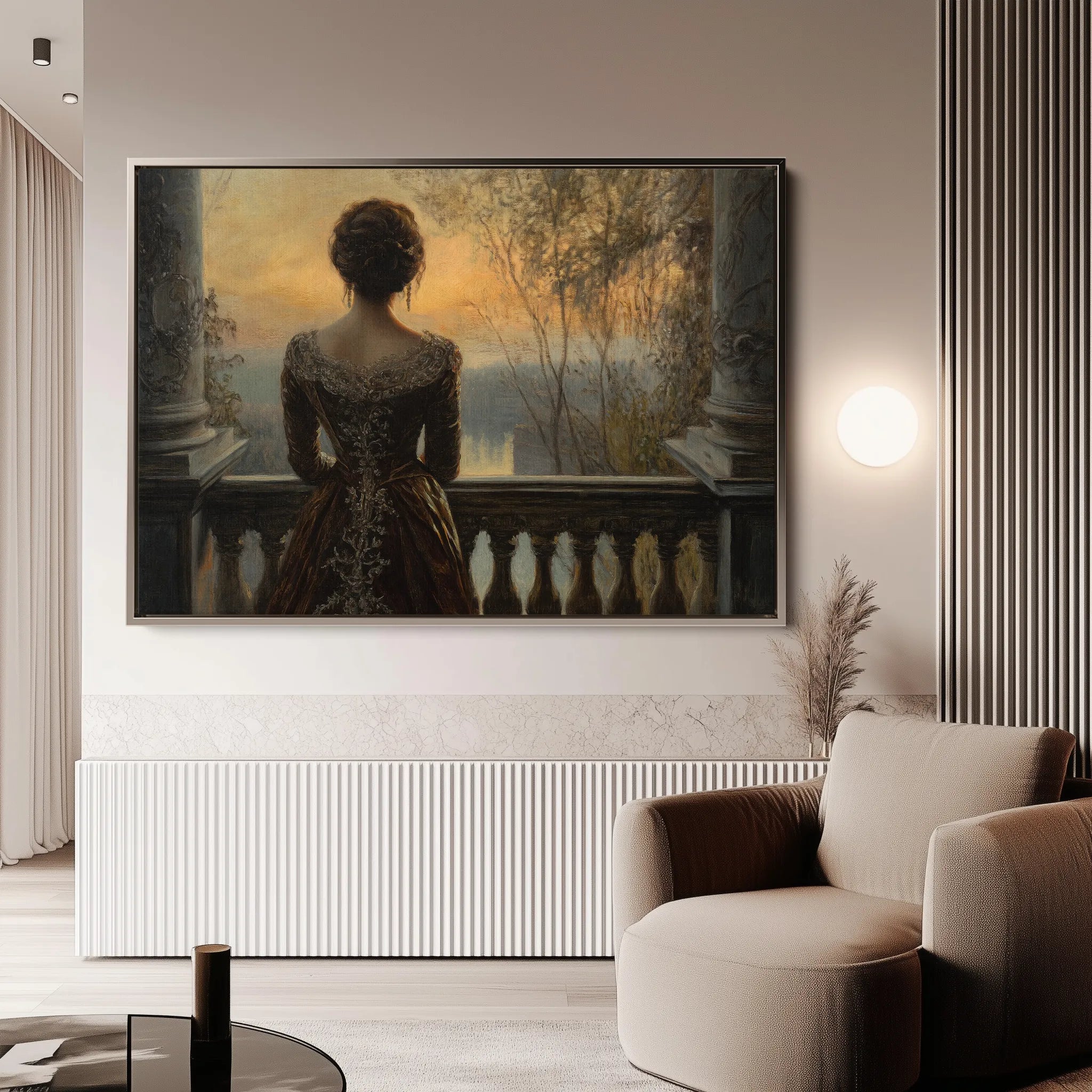 Classic 044 Canvas Art 18" x 24" / 45 x 60 cm / Black