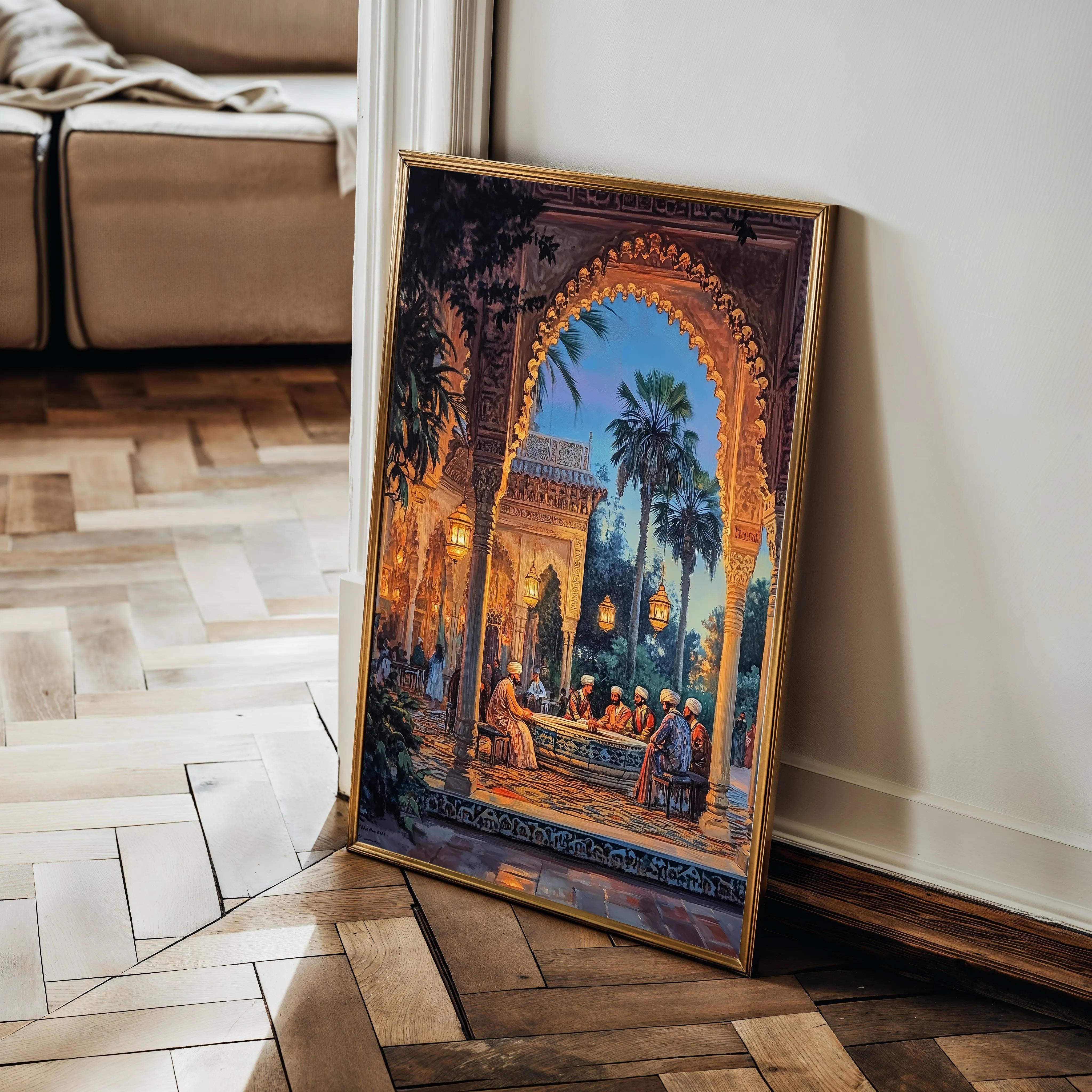 Orientalist 044 Canvas Art 18" x 24" / 45 x 60 cm / Black