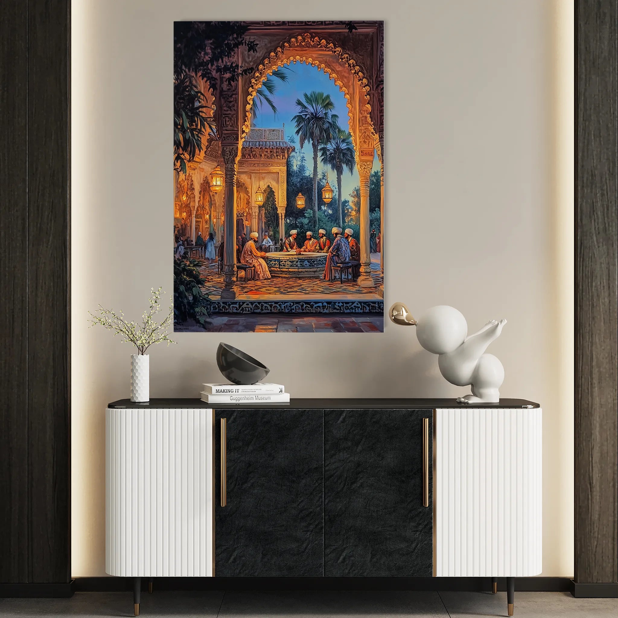 Orientalist 044 Canvas Art 18" x 24" / 45 x 60 cm / Black
